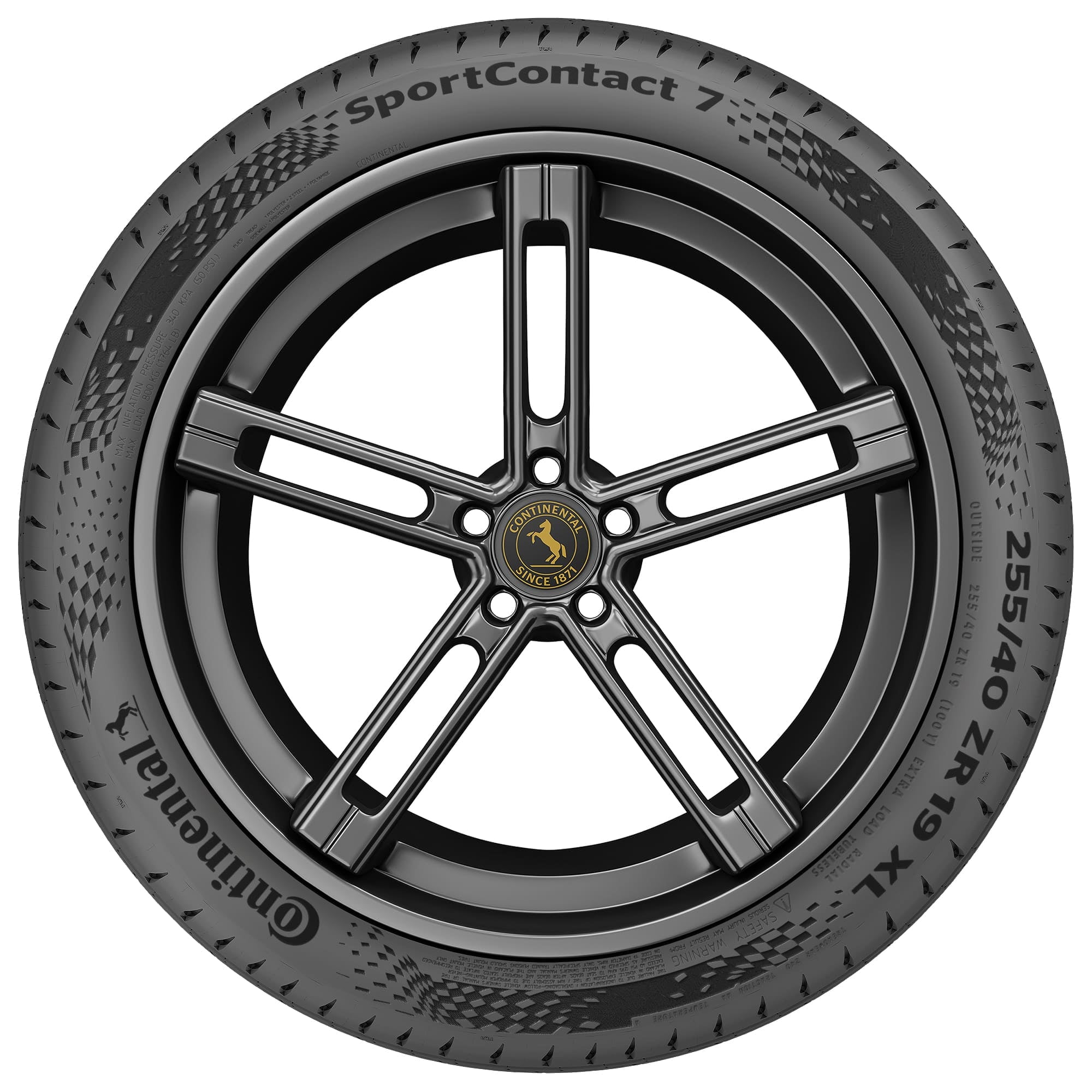 Continental ContiSportContact 5 UHP Summer 255/45R20 101W Passenger Tire