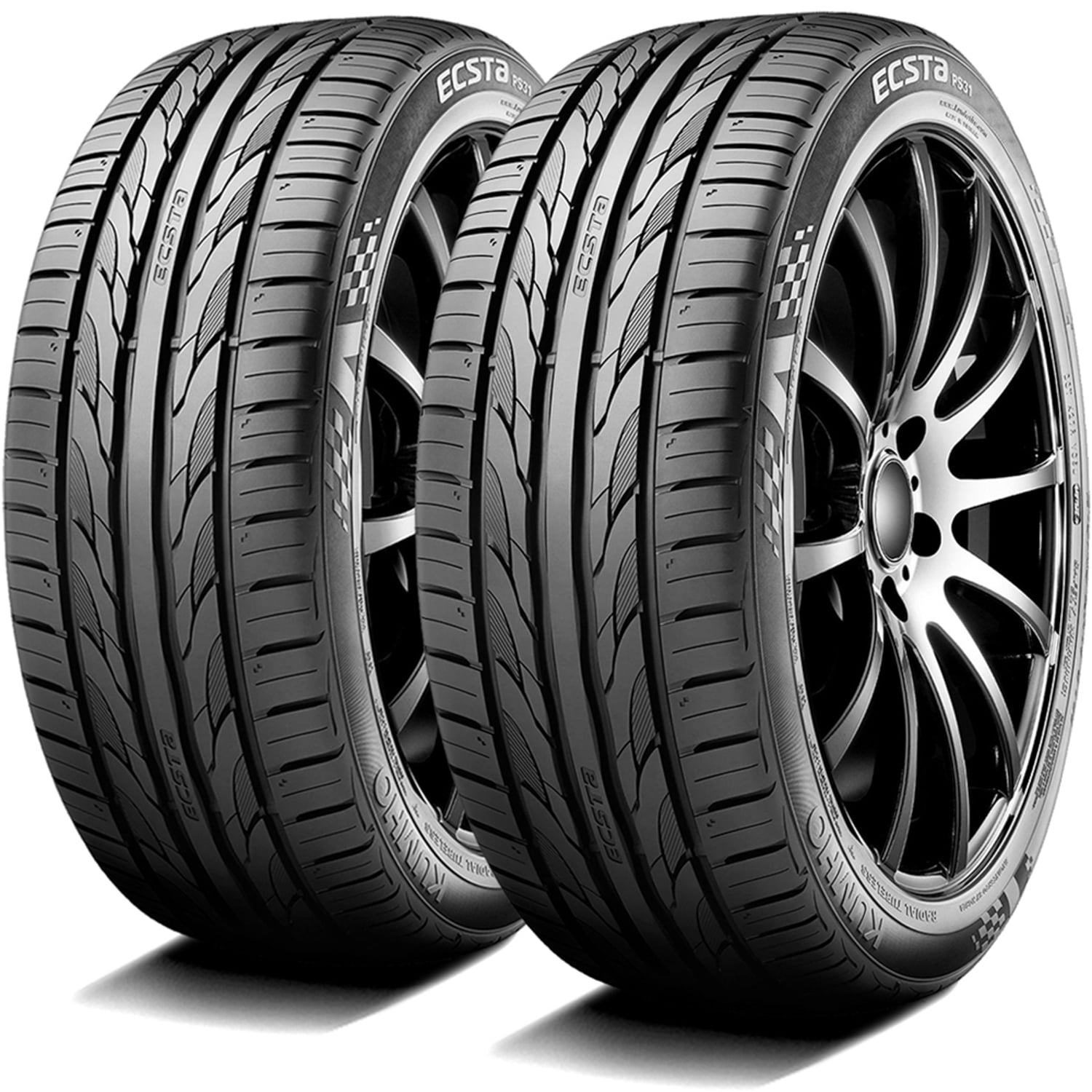 Kumho Tire Kumho Ecsta PS31 225/40R18 ZR 92W XL High Performance Tire Fits: 2014-15 Honda Civic Si, 2013 Toyota Corolla LE