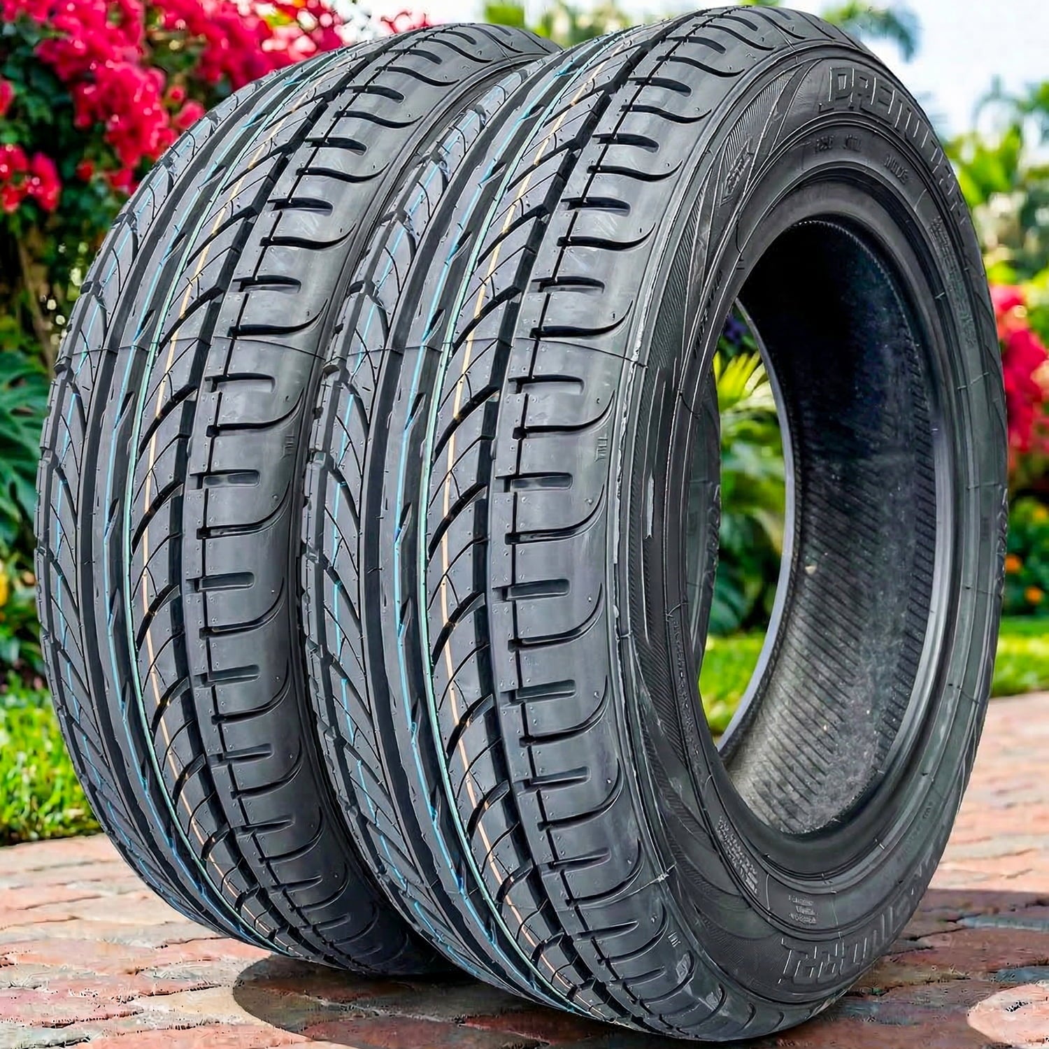 Pair of 2 (TWO) Premiorri Solazo 205/55R16 91V Performance Tires Fits: 2012-13 Honda Civic EX-L, 2014-15 Honda Civic EX