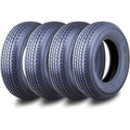 Free Country ST 205/75R15 8 Ply /Load Range D w/Scuff Guard Trailer Tires, Set of 4