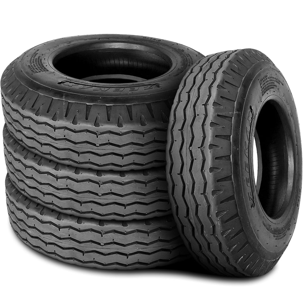 Pair of 2 Zeemax Highway 8-14.5 120K G 14 Ply Trailer Commercial Tires