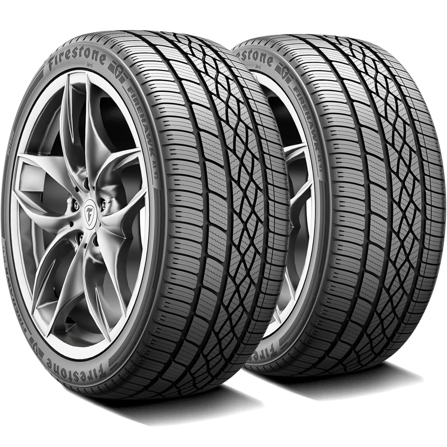 Firestone FireHawk A/S V2 All Season 245/45R19 98W Passenger Tire Fits: 2010-14 Ford Mustang GT, 2014-16 Chevrolet Impala LTZ