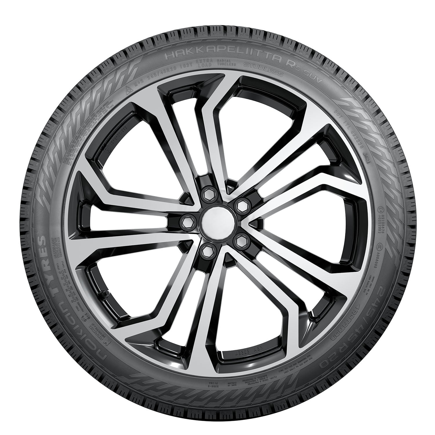 Nokian Hakkapeliitta R5 SUV Winter 245/65R17 111R XL SUV/Crossover Tire Fits: 2006 Ford Explorer XLT, 2017-19 GMC Acadia SLE