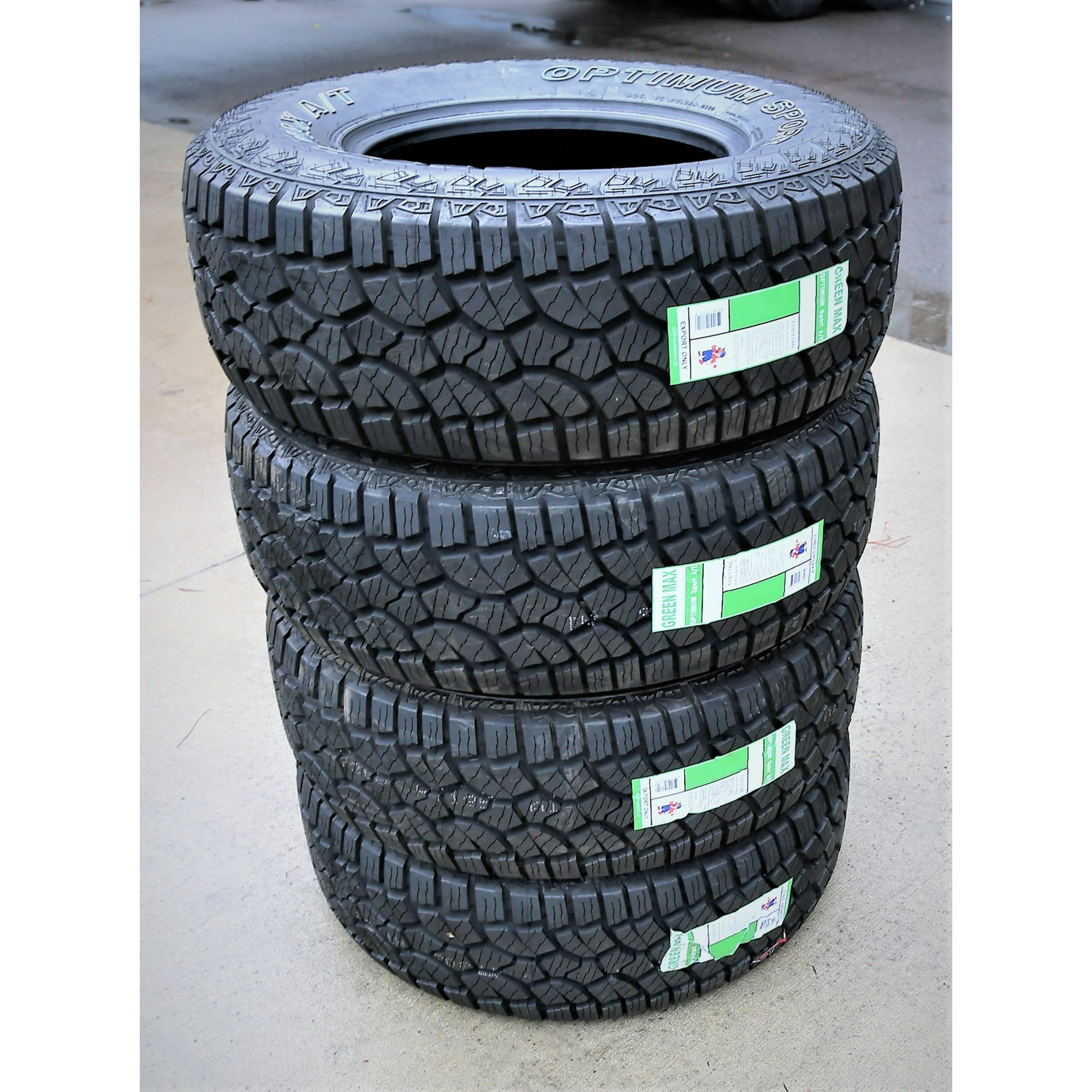 Green Max Optimum Sport A/T 265/70R17 121/118R E 10 Ply All Terrain Light Truck Tire