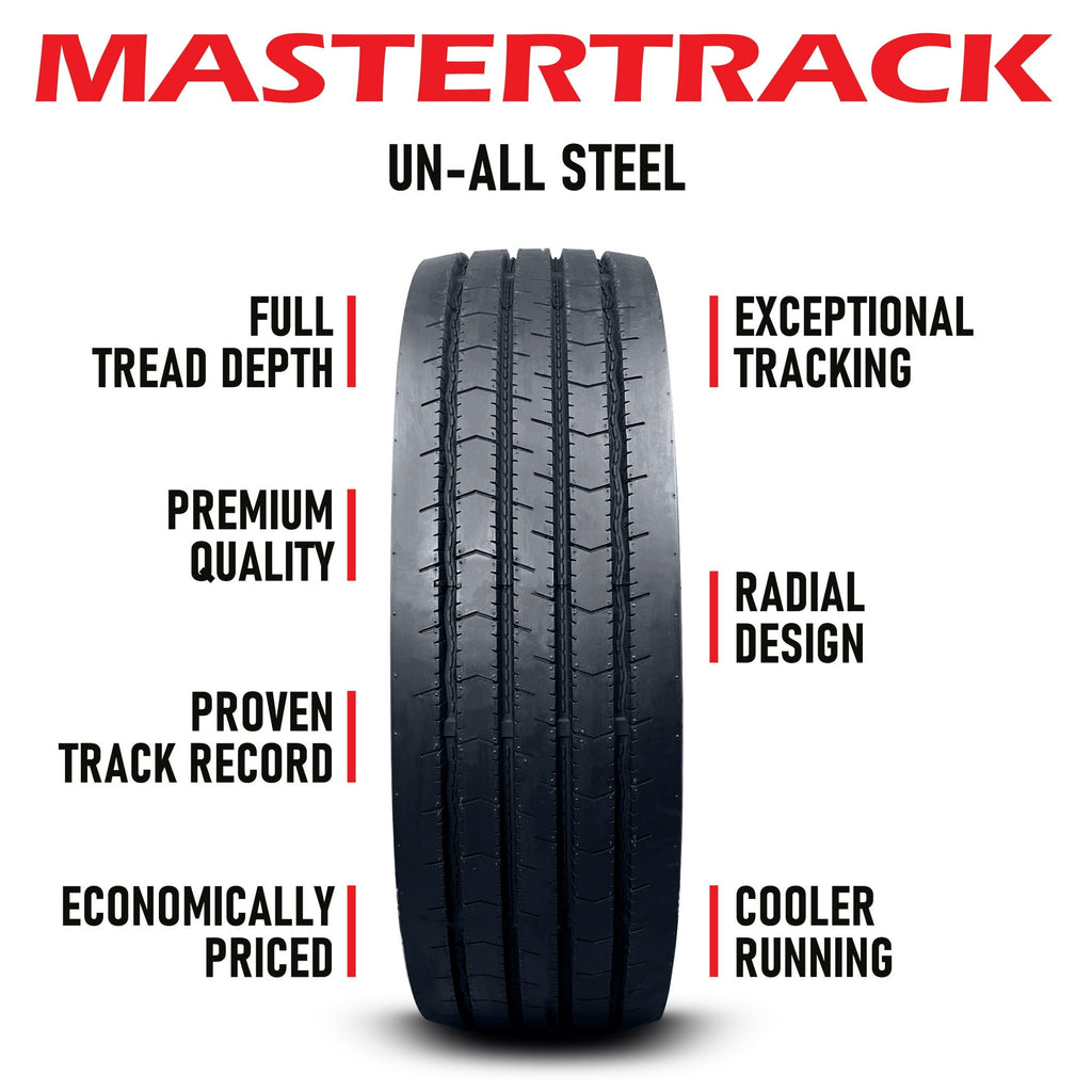 Mastertrack UN ALL STEEL ST235/85R16 14 Ply 132L Load G Radial Trailer Tire - ST 235/85/16 235/85R16 (Tire Only)
