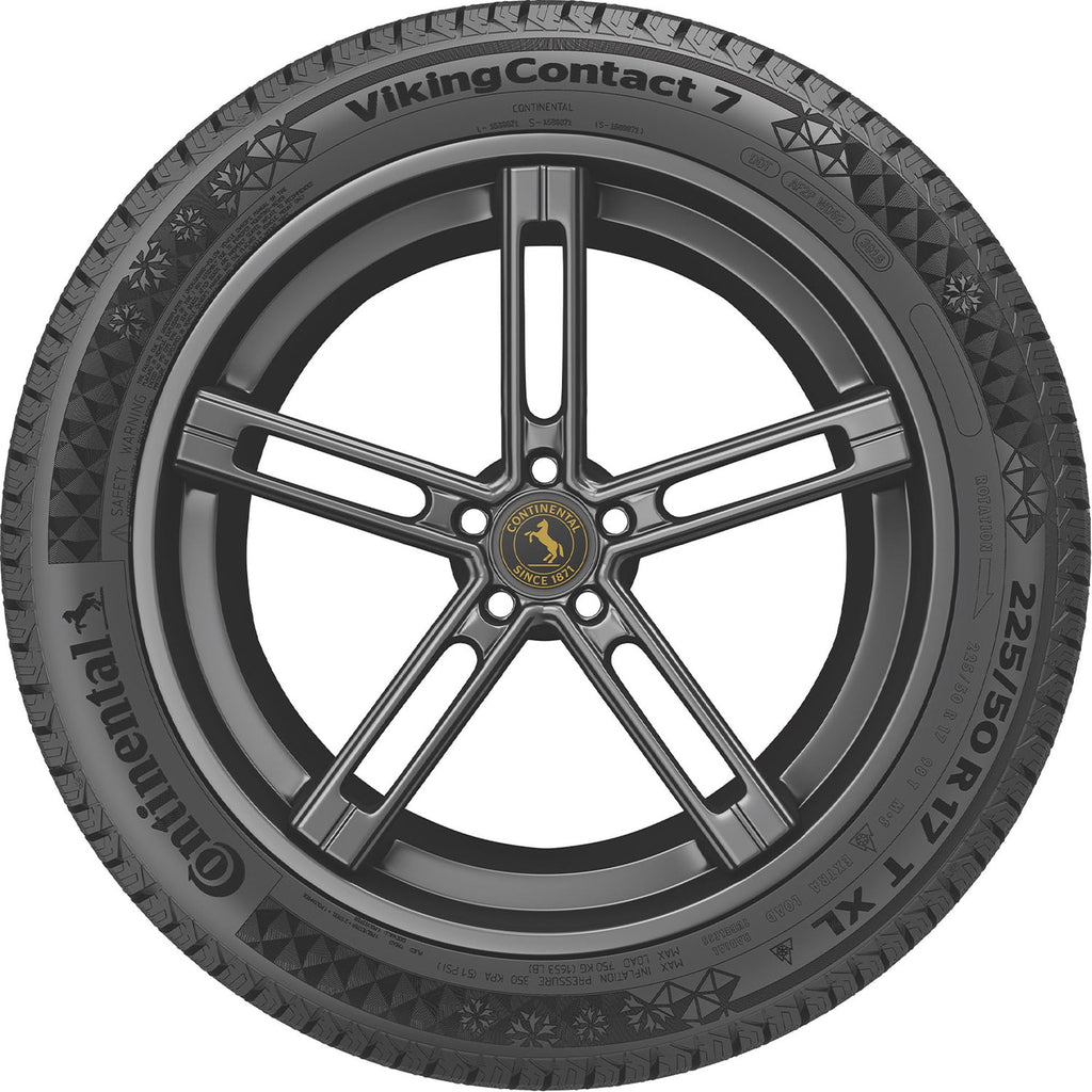 Set of 4 Continental VikingContact 7 185/60R15 88T XL Tires Fits: 2004-06 Scion xB Base, 2004-06 Scion xA Base