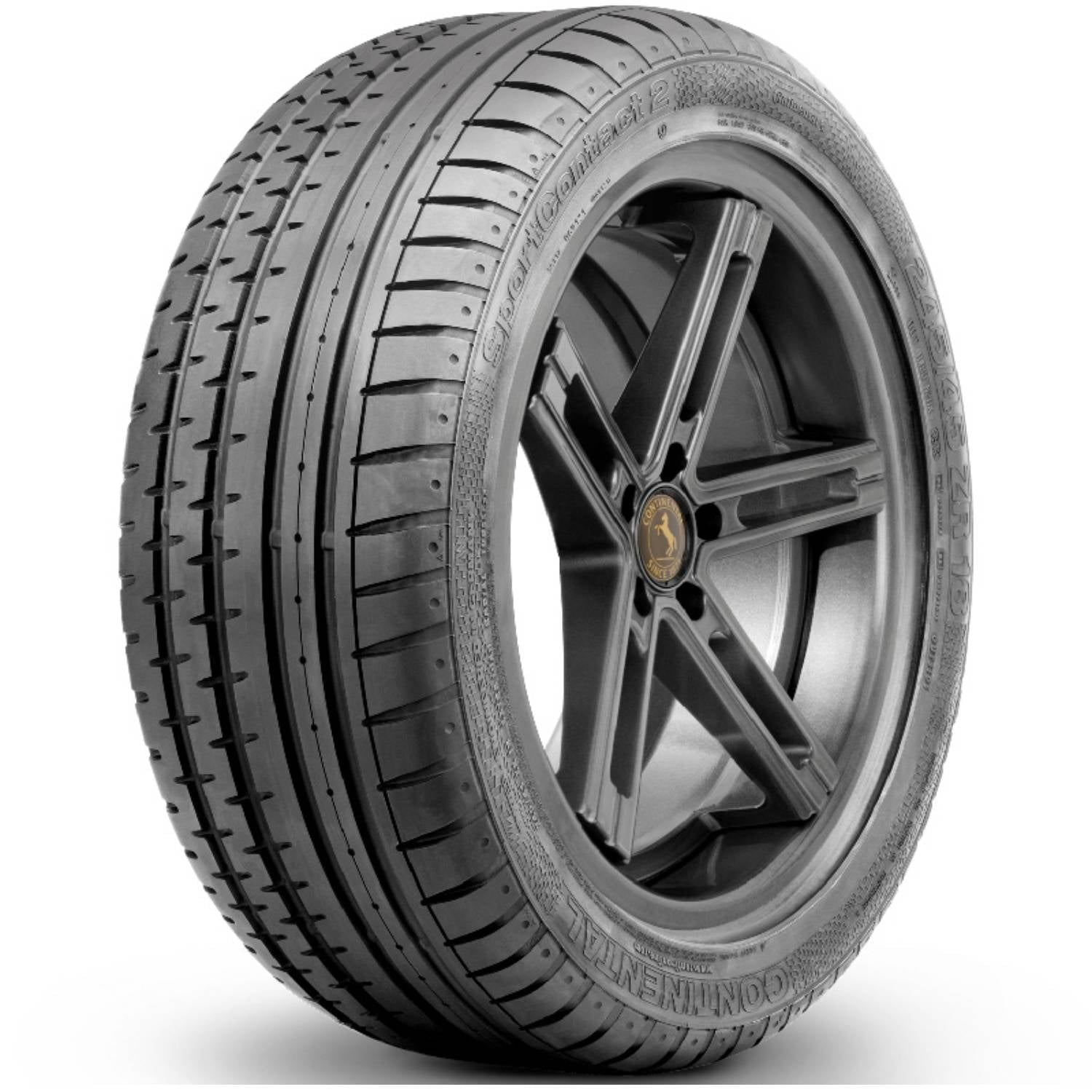 Continental Tire CONTINENTAL CONTISPORTCONTACT 2 P265/40R21 105Y XL 280 AA A MO BW SUMMER TIRE Fits: 2020-23 Ford Edge ST-Line, 2019 Ford Edge ST