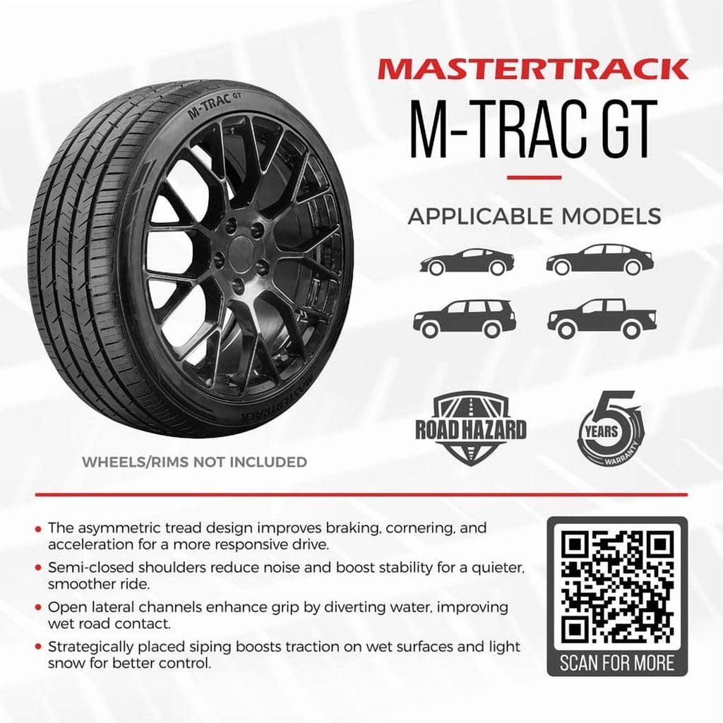 Mastertrack M-TRAC GT High Performance 255/30ZR20 92W XL A/S Passenger Tire 255/30/20 (Tire Only)