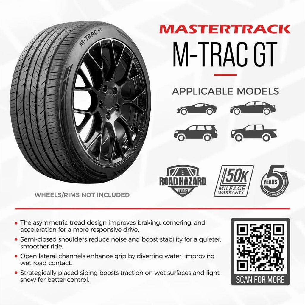 Mastertrack M-TRAC GT High Performance 305/45R22 118V XL A/S Passenger Tire 305/45/22 (Tire Only)