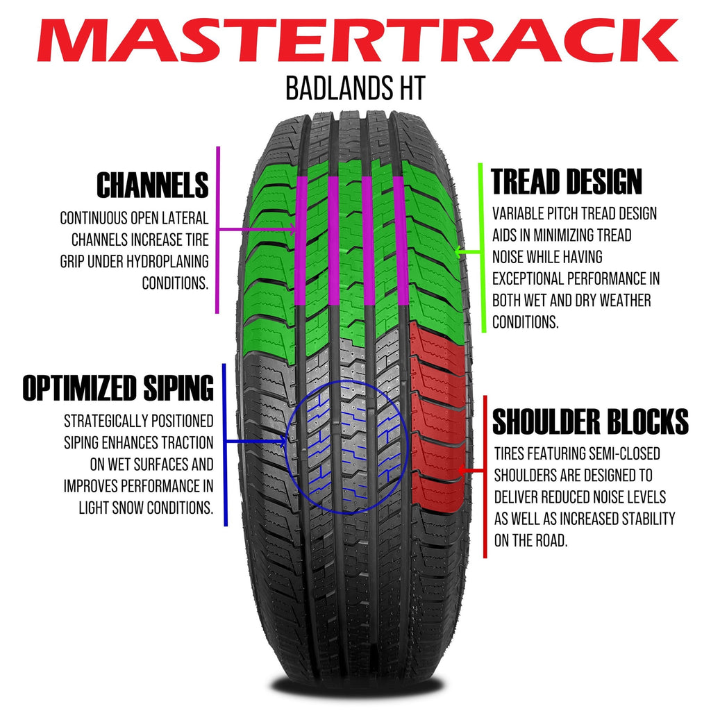 Mastertrack M-TRAC HT Highway Terrain LT235/85R16 235/85R16 10 Ply 120/116S E SUV Light Truck Tires