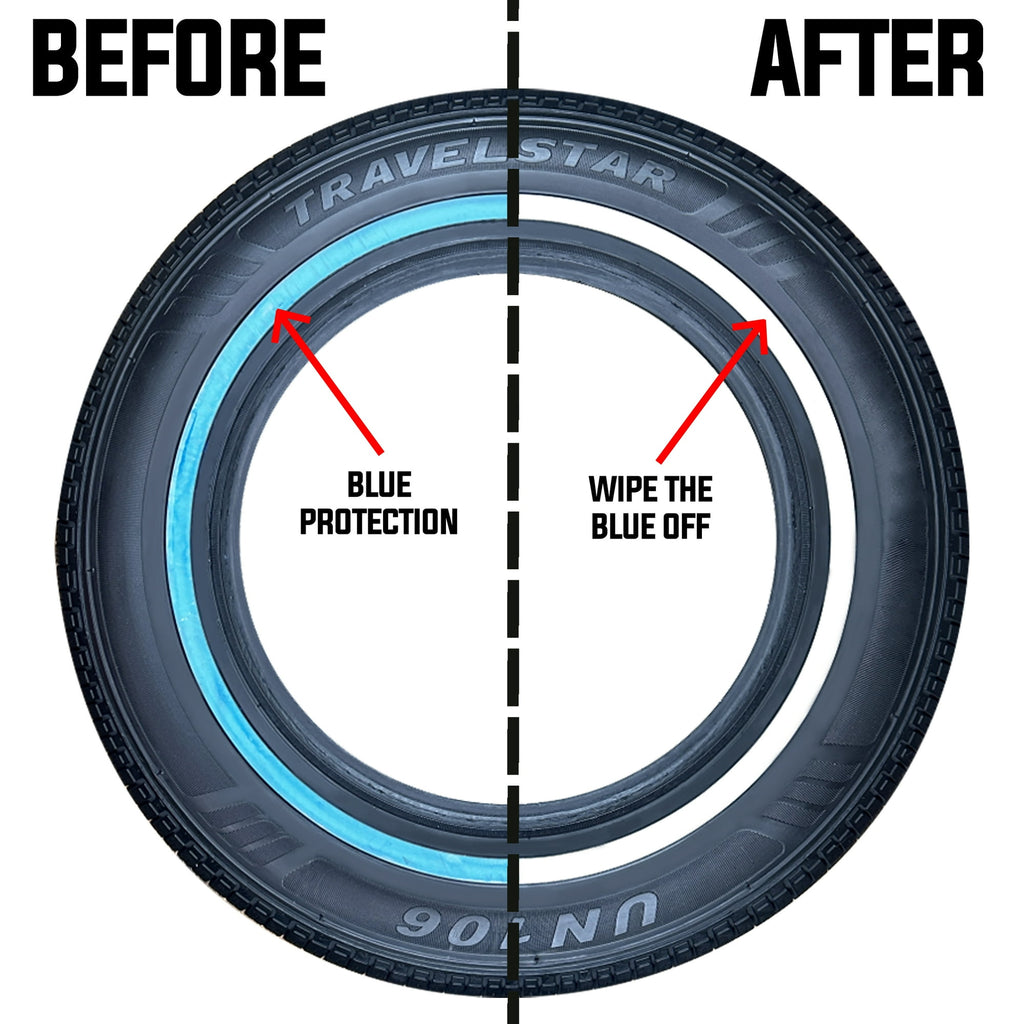 Travelstar UN106 All Season 195/75R14 195/75/14 92S Passenger Tire White Wall 18mm(No Rim)
