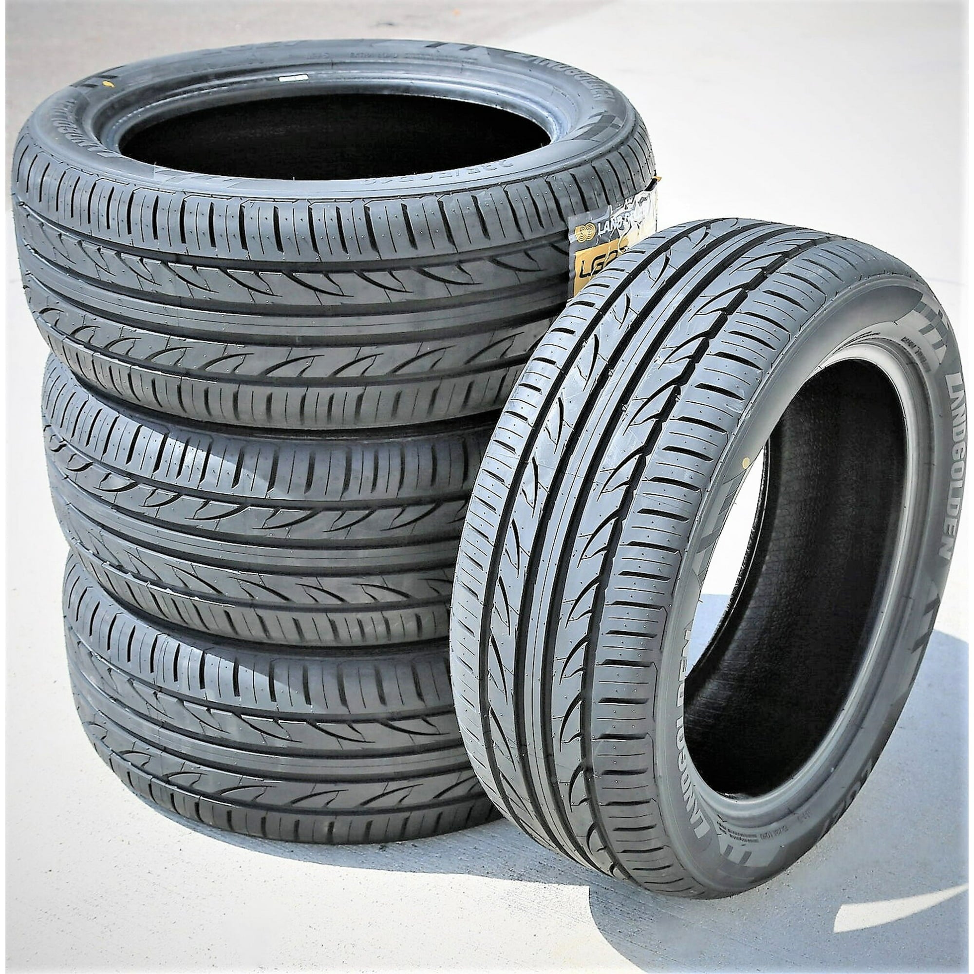 Pair of 2 (TWO) Landgolden LG27 225/40R18 ZR 92W XL A/S All Season Tires Fits: 2014-15 Honda Civic Si, 2013 Toyota Corolla LE