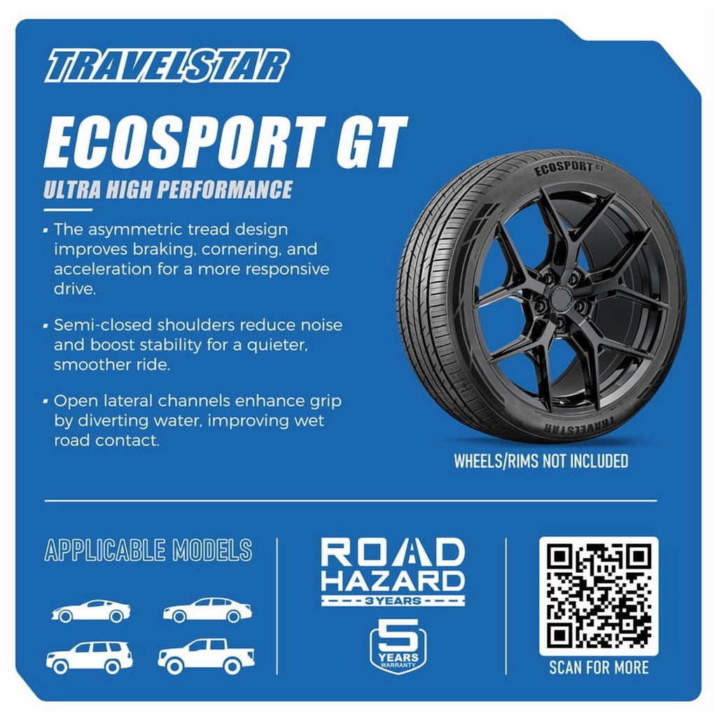 Travelstar Ecosport GT 295/35R24 295/35/24 Load Range XL 110V High Performance Passenger Tire(No Rim)