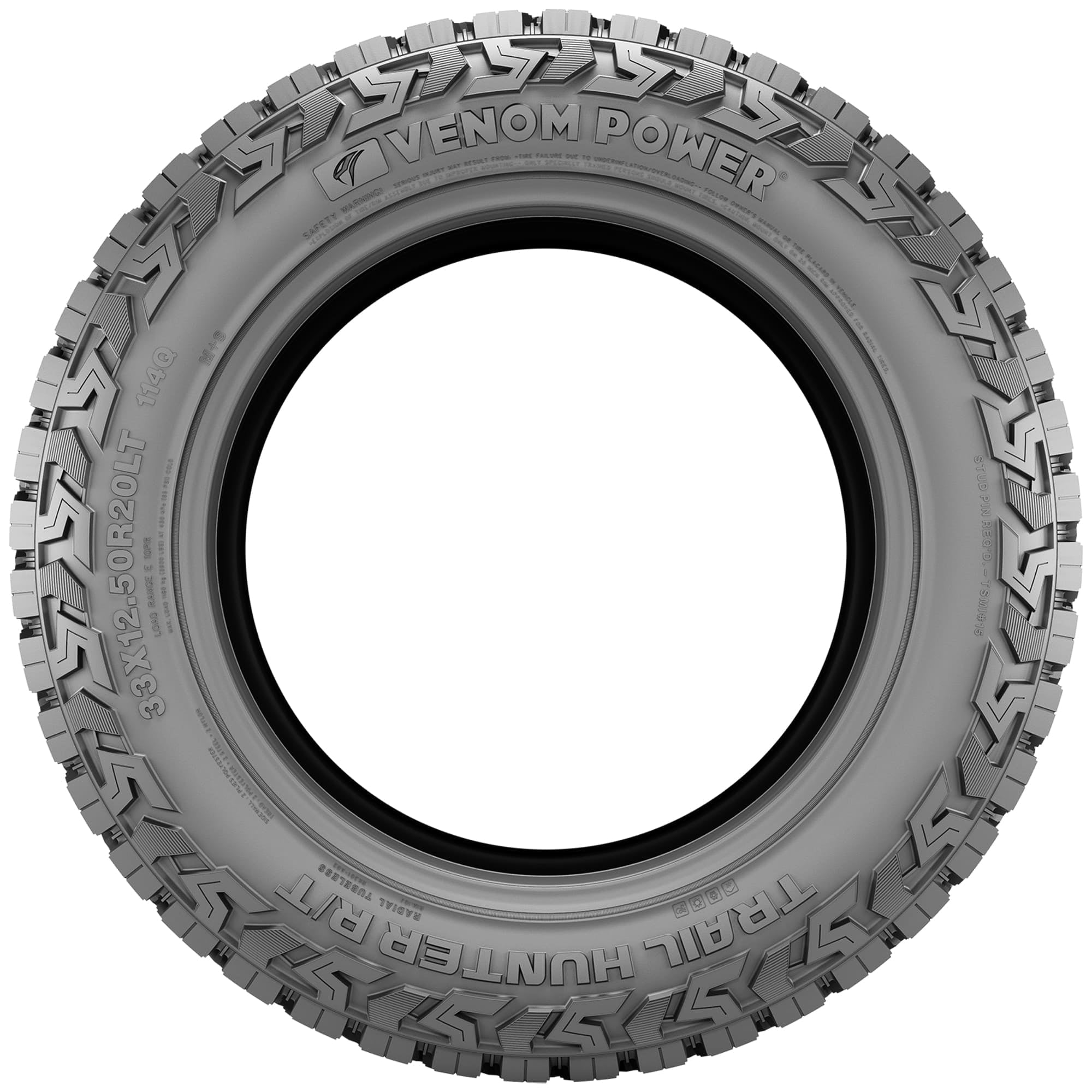 Venom Power Trail Hunter R/T Rugged Terrain LT35X12.50R20 125Q F Light Truck Tire