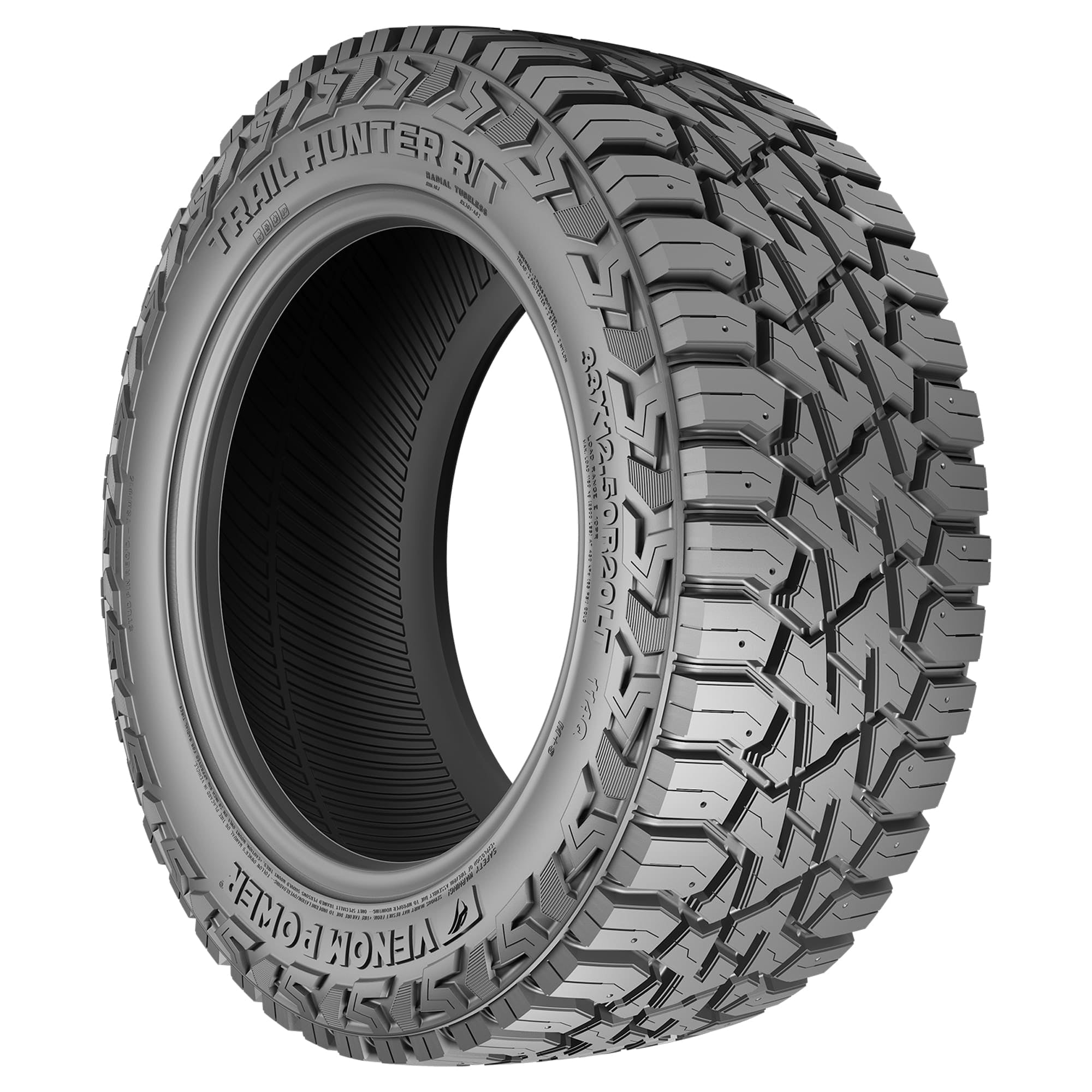 Venom Power Trail Hunter R/T Rugged Terrain LT35X12.50R20 125Q F Light Truck Tire