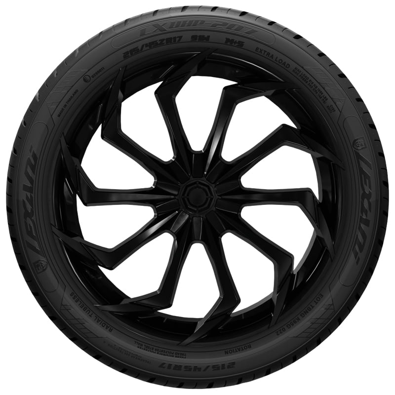 Pair of 2 New Lexani LXUHP-207 215/45ZR17 91W XL All Season Ultra High Performance Tires LXST2071745010 / 215/45/17 / 2154517 Fits: 2011-13 Honda Civic Si, 2010-11 Toyota Prius Base
