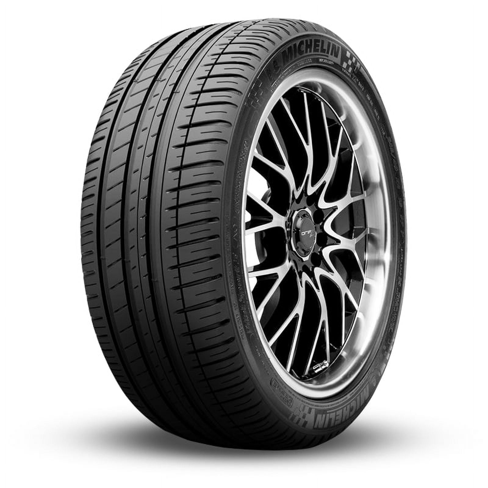 Michelin Pilot Sport 3 Summer 245/35ZR20/XL 95Y Tire Fits: 2017-19 Mercedes-Benz E300 4Matic, 2010-16 BMW 528i Base