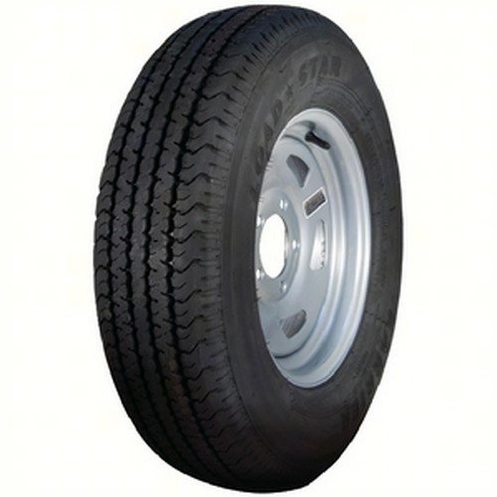 Loadstar 32183 14" ST215/75R-14 KR03 Radial Tire & Chrome Directional Wheel (Rim) Assembly with 1870 lbs. Max Load Max Load