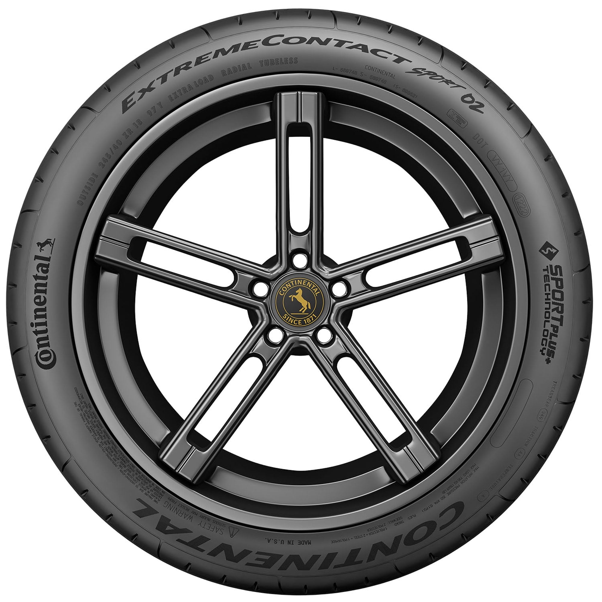 Continental ExtremeContact Sport 02 Summer 245/35ZR20 95Y XL Passenger Tire