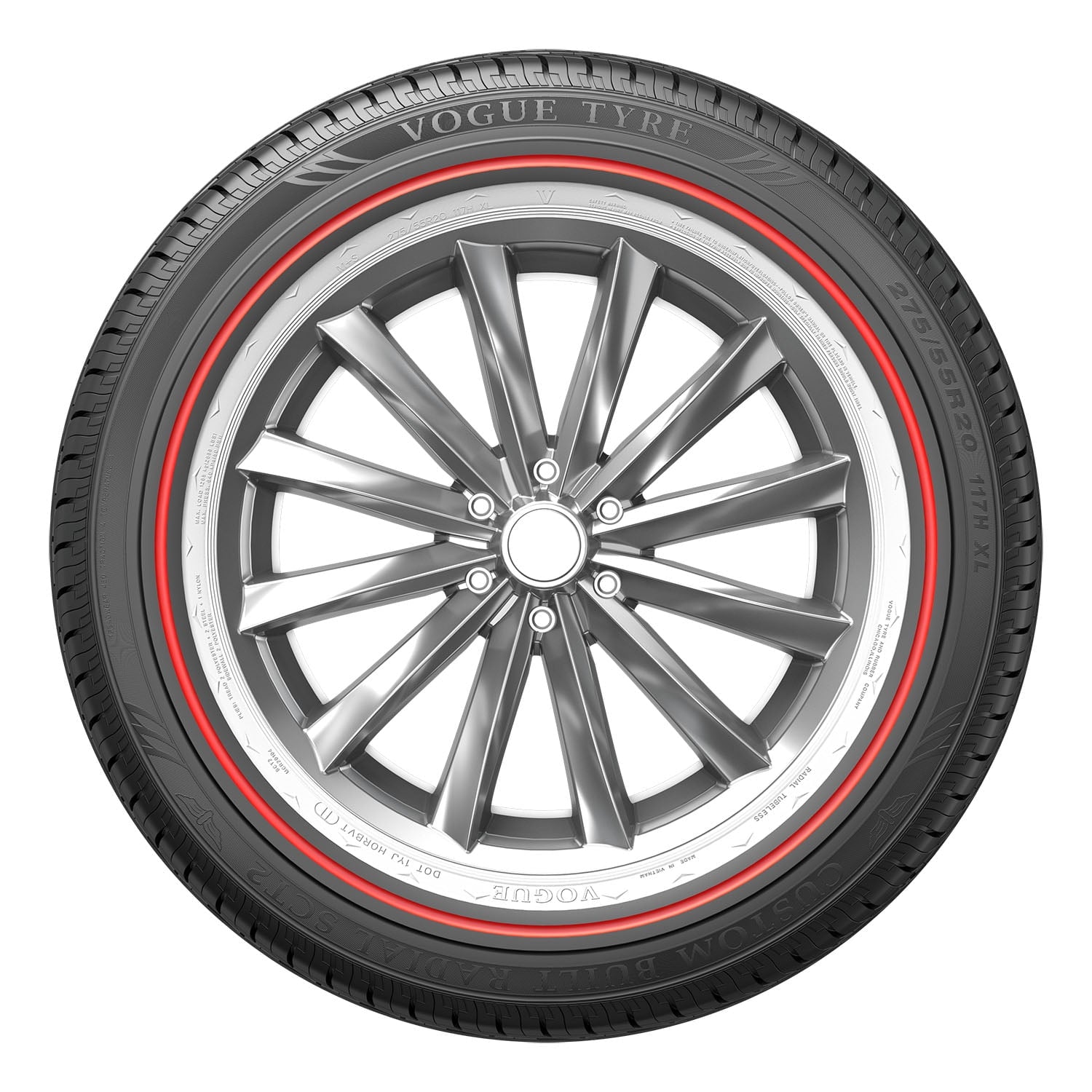 Vogue Custom Built Radial SCT2 Red Stripe All Season 275/55R20 117H XL Passenger Tire