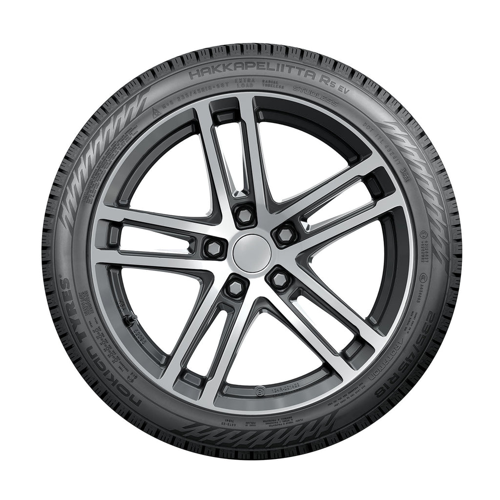 Nokian Hakkapeliitta R5 EV Winter 235/45R20 100T XL Electric Vehicle Tire Fits: 2020-23 Mercedes-Benz GLB250 4Matic, 2021 Volvo XC40 Recharge Base