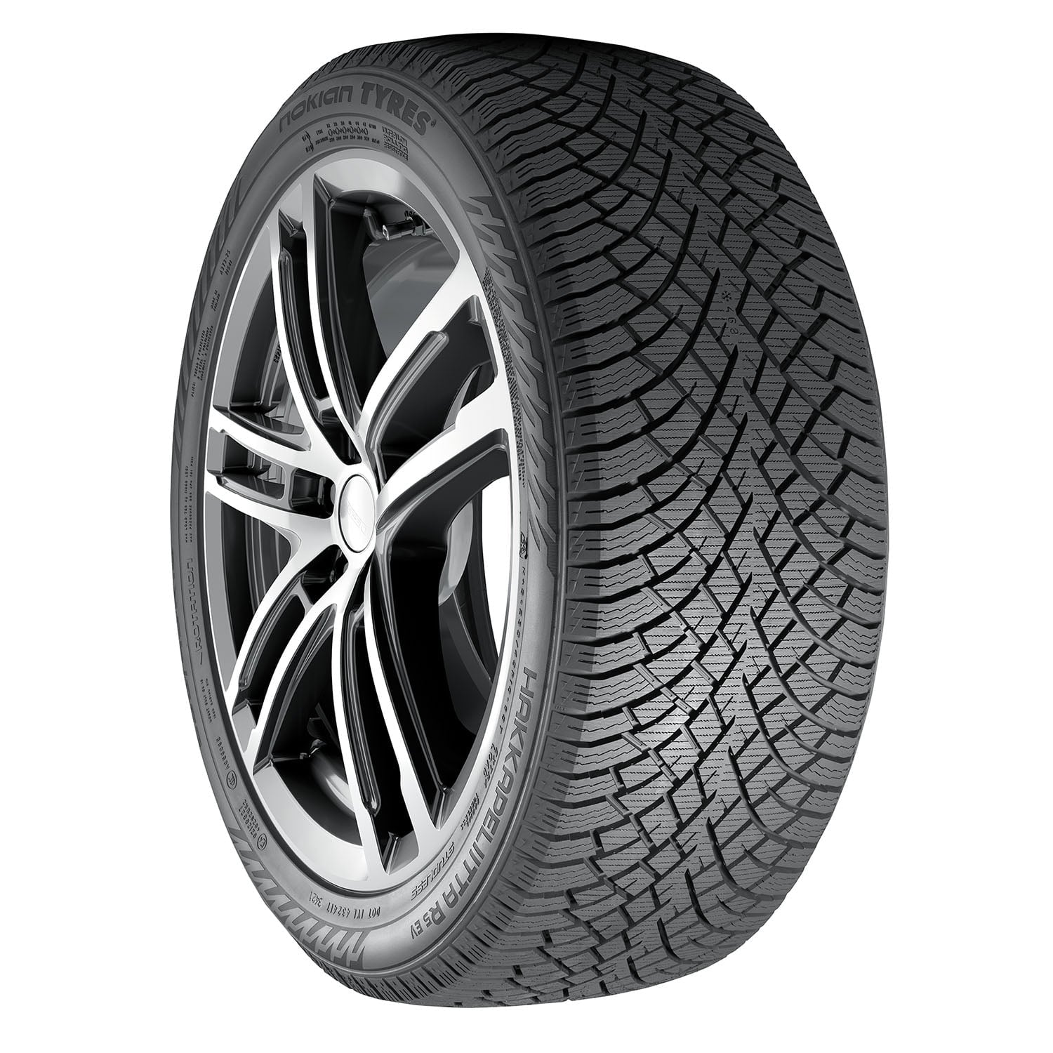 Nokian Hakkapeliitta R5 EV Winter 235/45R20 100T XL Electric Vehicle Tire Fits: 2020-23 Mercedes-Benz GLB250 4Matic, 2021 Volvo XC40 Recharge Base