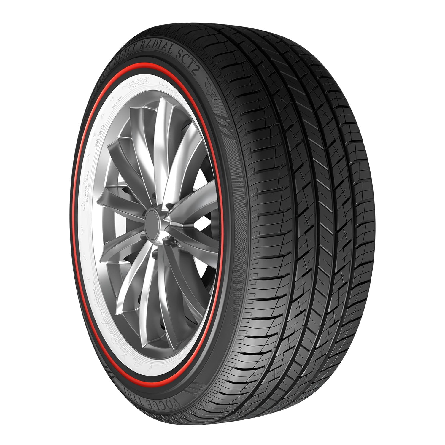 Vogue Custom Built Radial SCT2 Red Stripe All Season 285/45R22 114H XL Passenger Tire