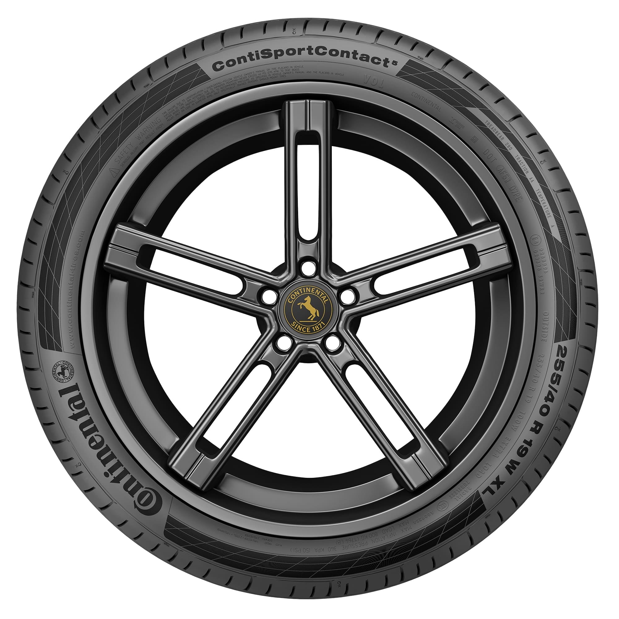 Continental ContiSportContact 5 UHP Summer 245/40R17 91W Passenger Tire