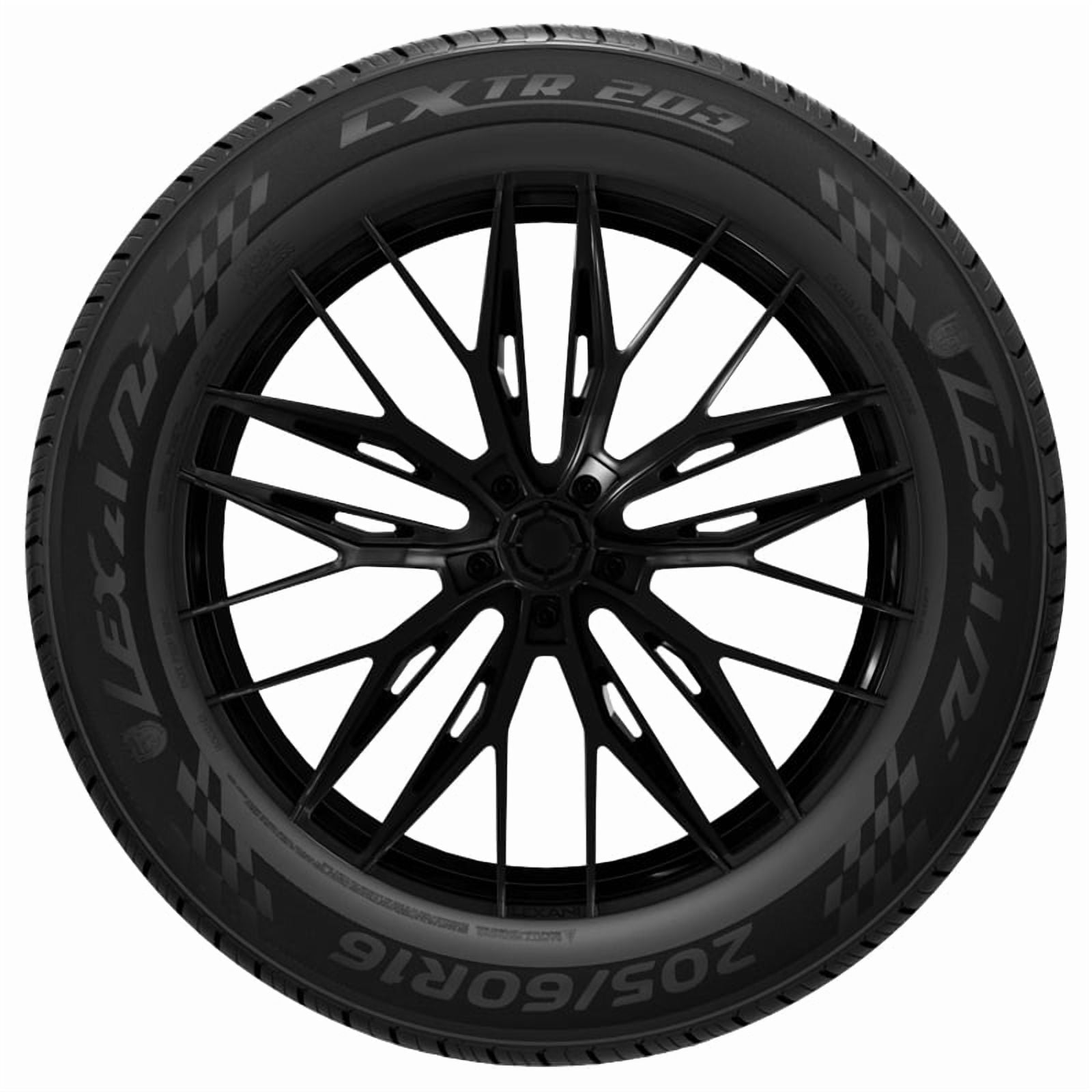 Pair of 2 Lexani LXTR-203 185/60R14 82H All Season Performance Tires 40000 Mile Warranty LXST2031460010 / 185/60/14 / 1856014 Fits: 1989-98 Honda Civic Si, 1990 Mazda Miata Base