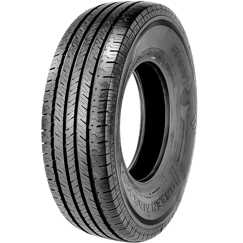 Green Max Optimum Sport H/T LT 225/75R16 Load E 10 Ply Light Truck Tire Fits: 2010-16 Jeep Wrangler Unlimited Sport, 2003-04 Jeep Grand Cherokee Laredo