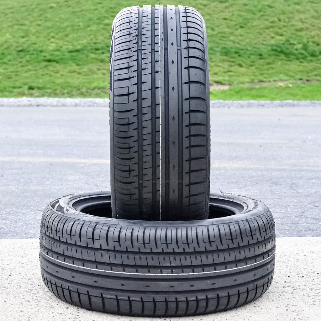 Pair of 2 (TWO) Accelera Phi-R 205/40R18 ZR 86Y XL A/S High Performance Tires Fits: 2012-15 Mini Cooper Roadster John Cooper Works, 2009-11 Mini Cooper John Cooper Works Clubman