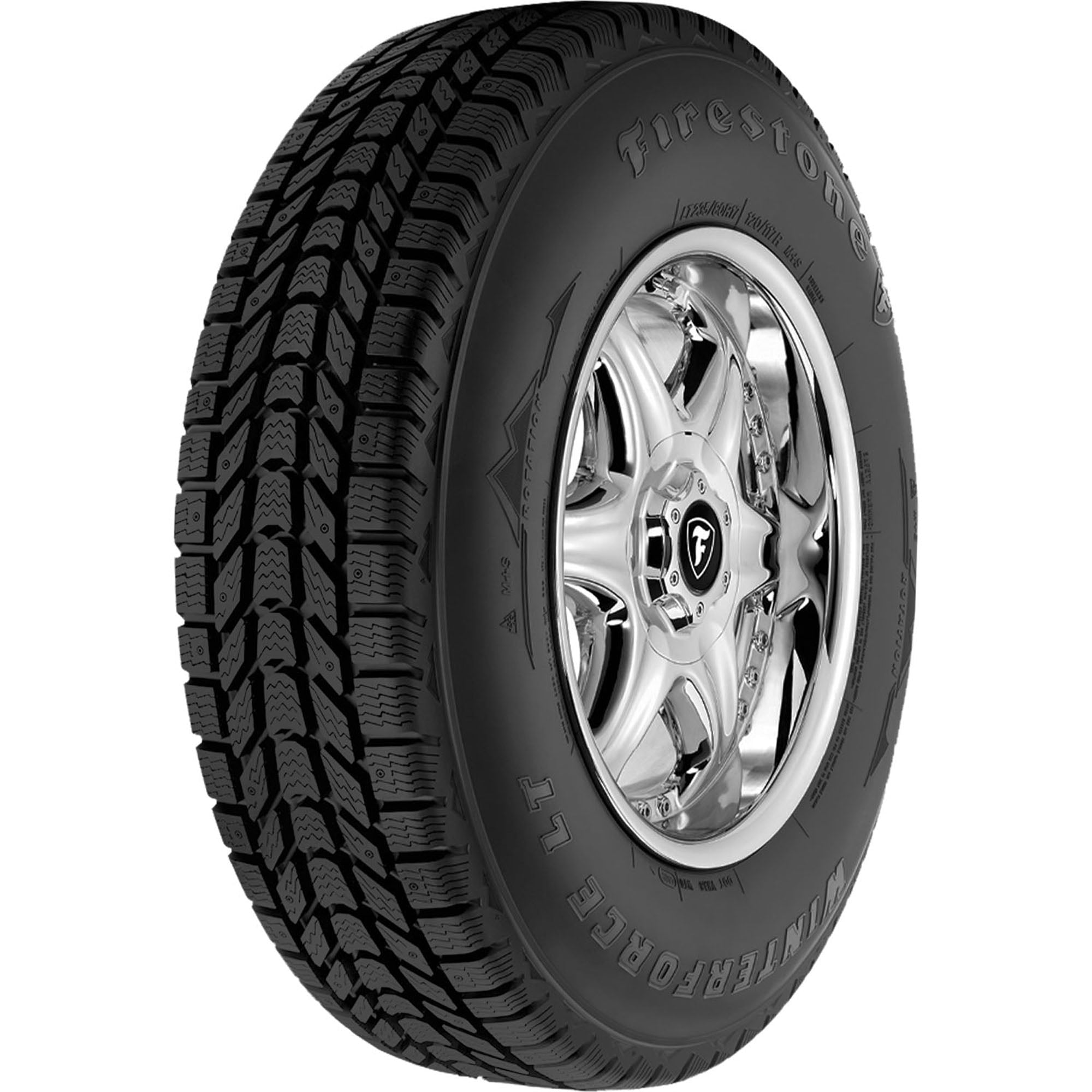 Firestone Winterforce LT Winter LT275/65R18 123/120R E Light Truck Tire Fits: 2019-23 Chevrolet Silverado 1500 LT Trail Boss, 2019-21 GMC Sierra 1500 AT4