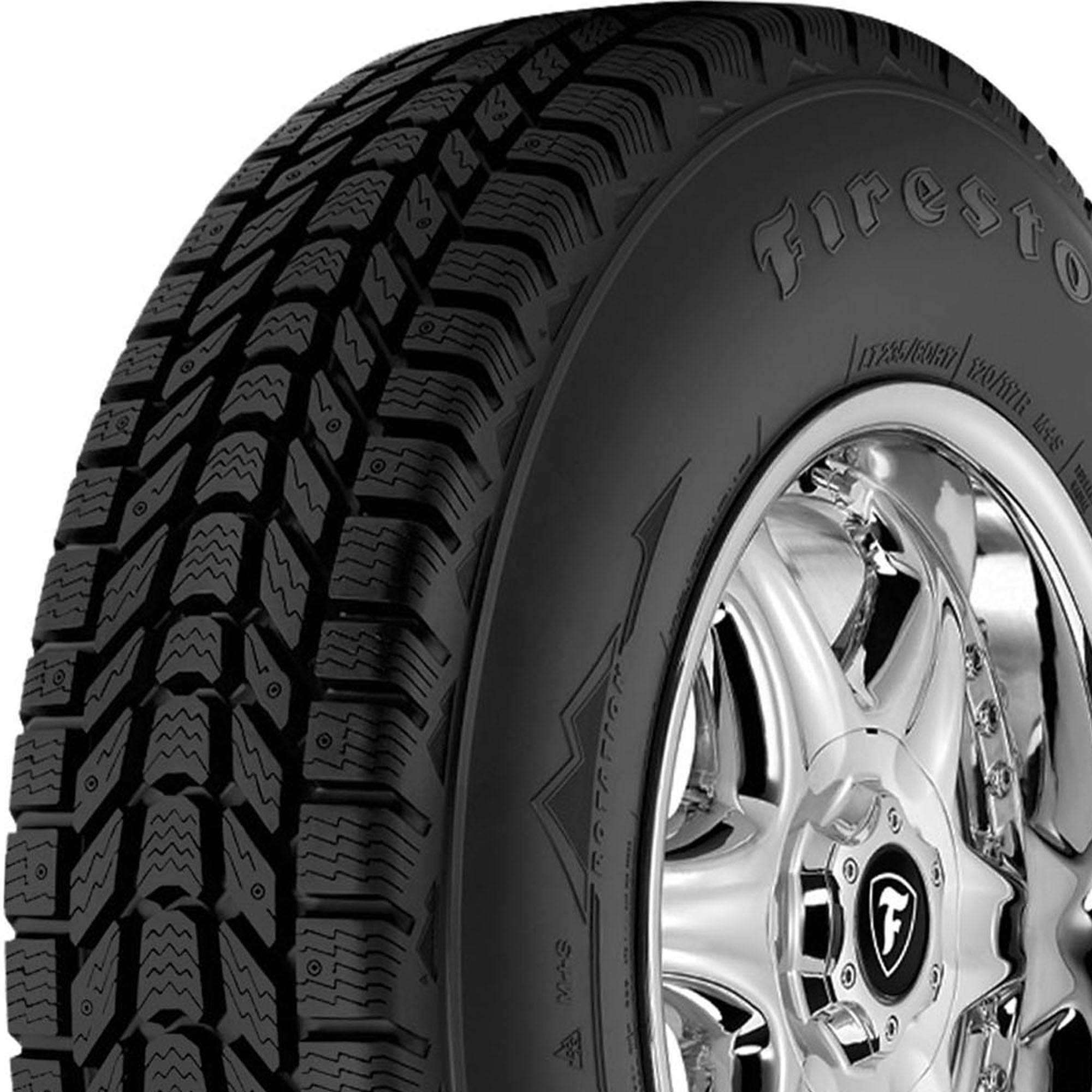 Firestone Winterforce LT Winter LT275/65R18 123/120R E Light Truck Tire Fits: 2019-23 Chevrolet Silverado 1500 LT Trail Boss, 2019-21 GMC Sierra 1500 AT4