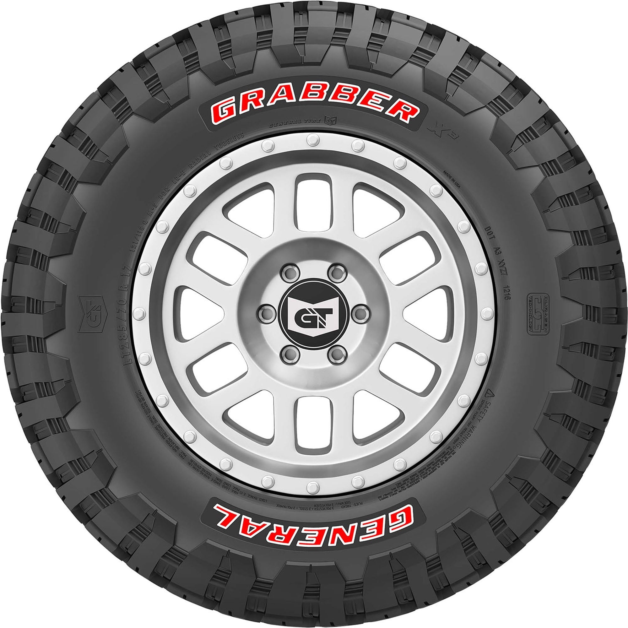 General Grabber X3 Mud Terrain LT265/75R16 112/109Q C Light Truck Tire