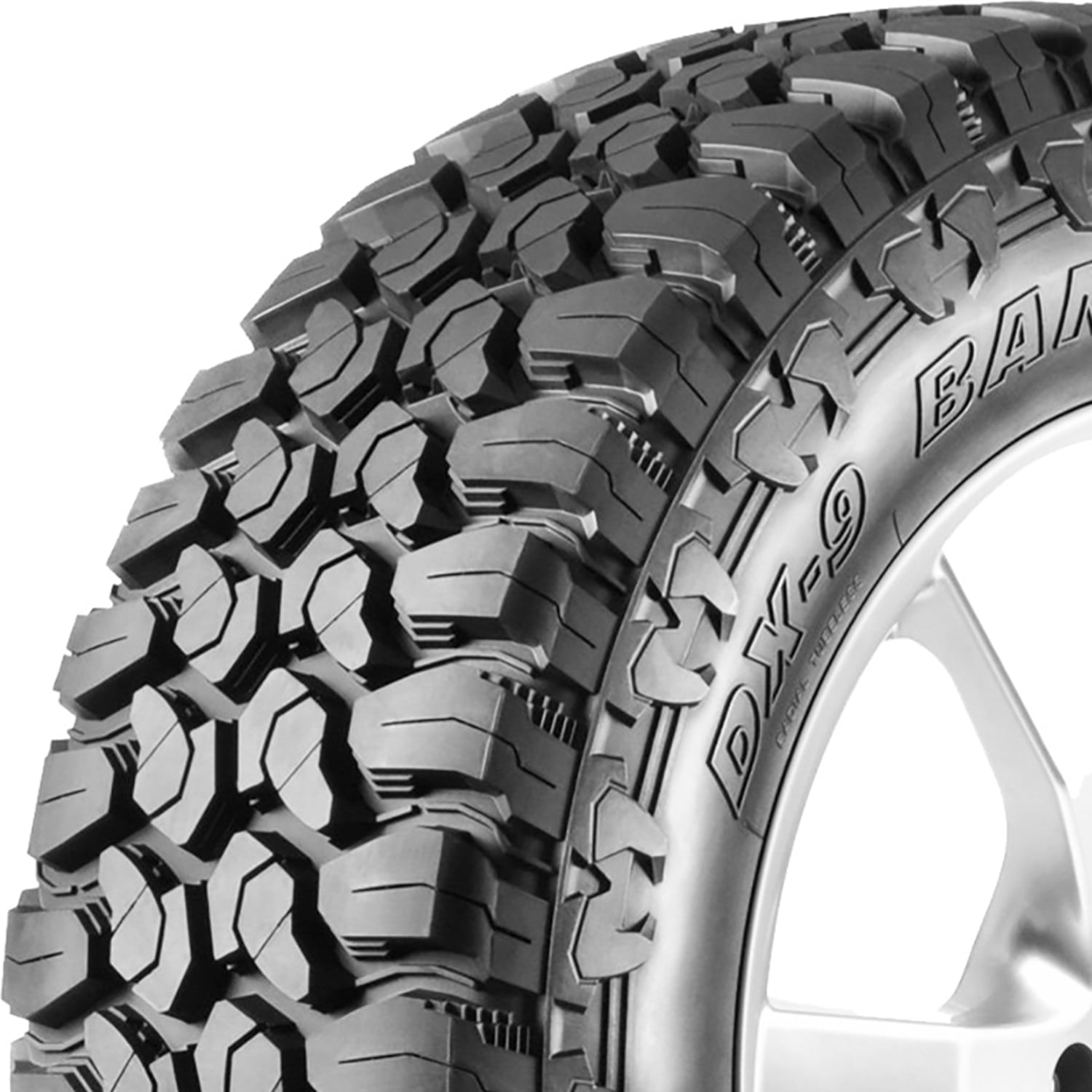 Delinte DX-9 Bandit M/T 33X12.50R18 118Q E 10 Ply mud Light Truck Tire