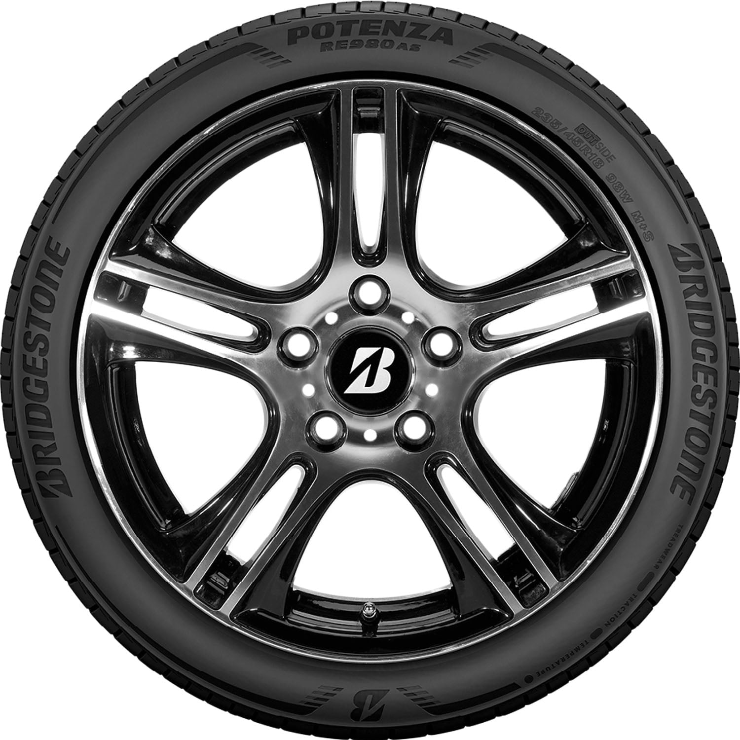 Bridgestone Potenza RE980AS UHP 265/35R20 99W XL Passenger Tire