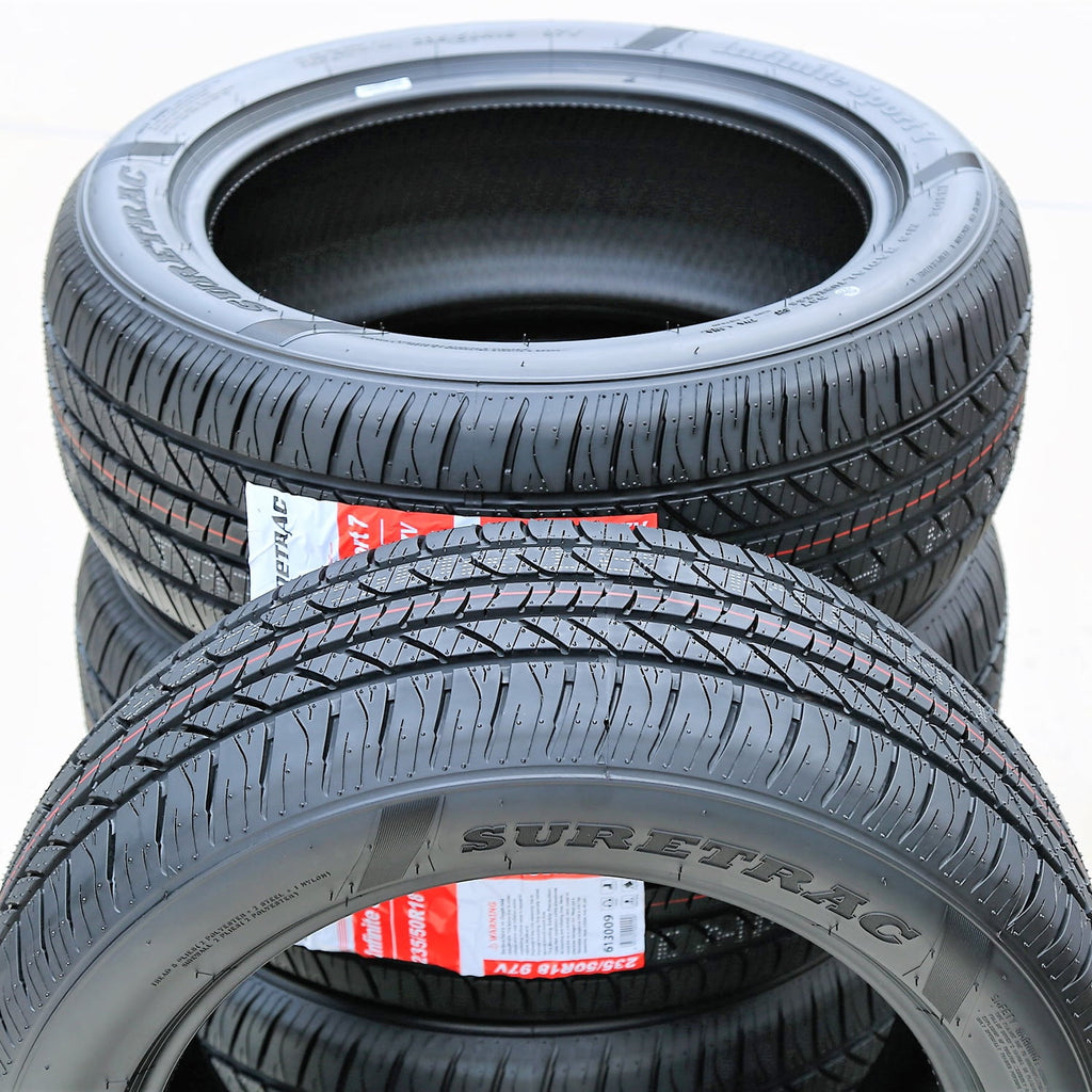 Tire Suretrac Infinite Sport 7 235/50R18 97V AS A/S Performance Tire Fits: 2013-19 Ford Escape Titanium, 2013-15 Chevrolet Malibu LTZ