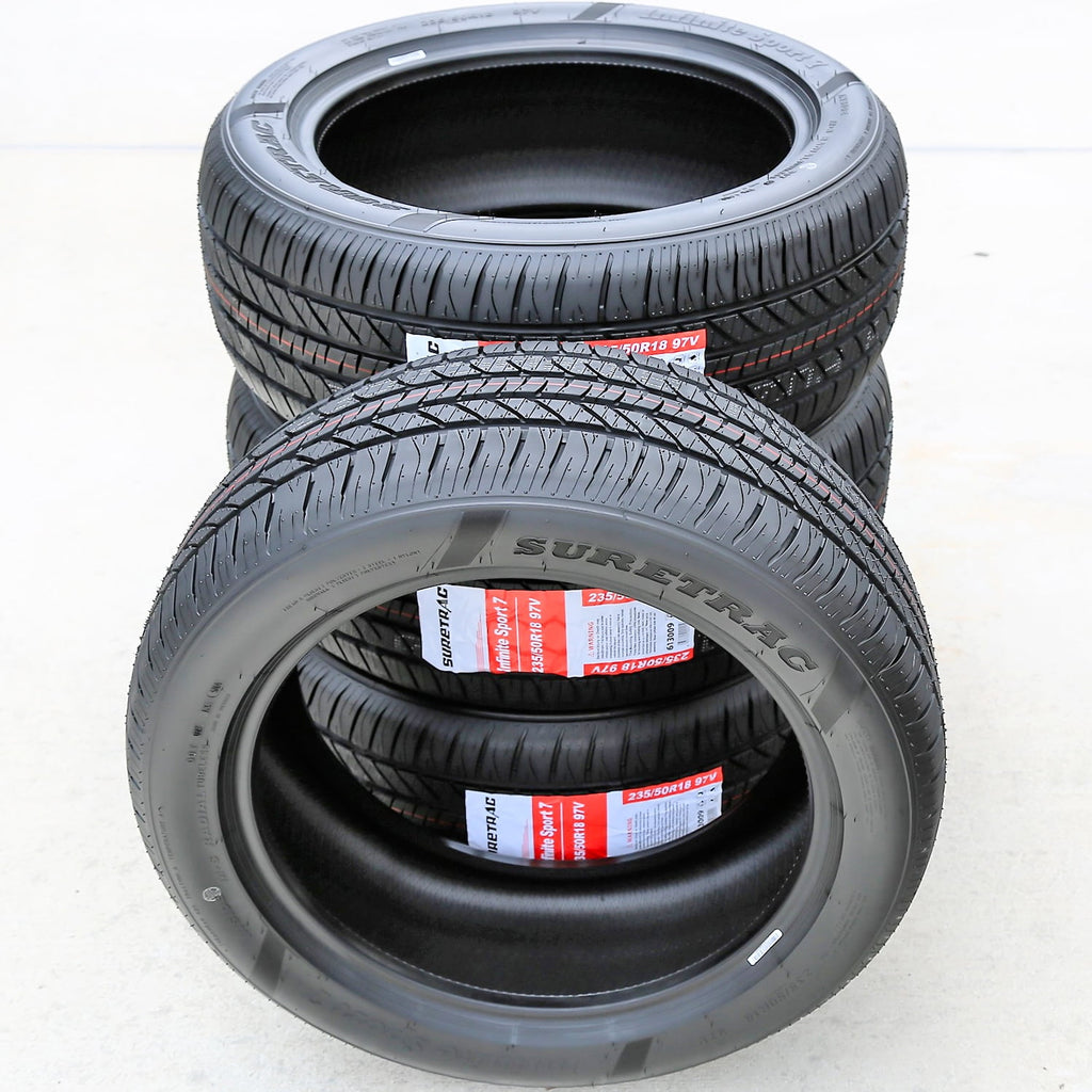 Tire Suretrac Infinite Sport 7 235/50R18 97V AS A/S Performance Tire Fits: 2013-19 Ford Escape Titanium, 2013-15 Chevrolet Malibu LTZ