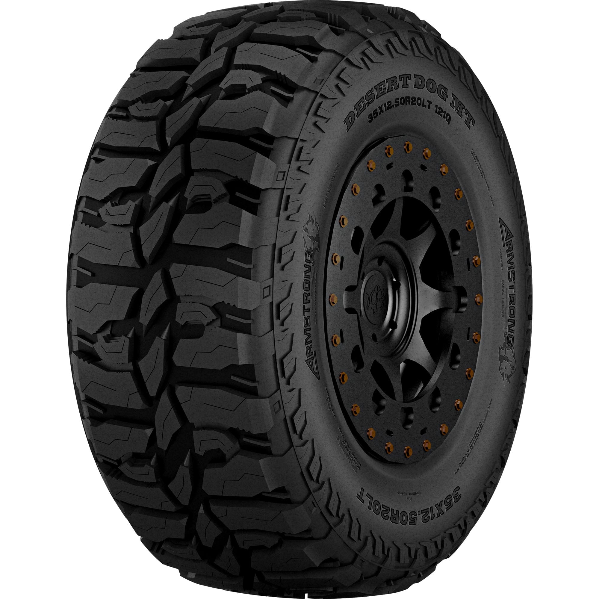 Armstrong Tires Armstrong Desert Dog MT Mud Terrain LT35X12.50R18 123Q E Light Truck Tire
