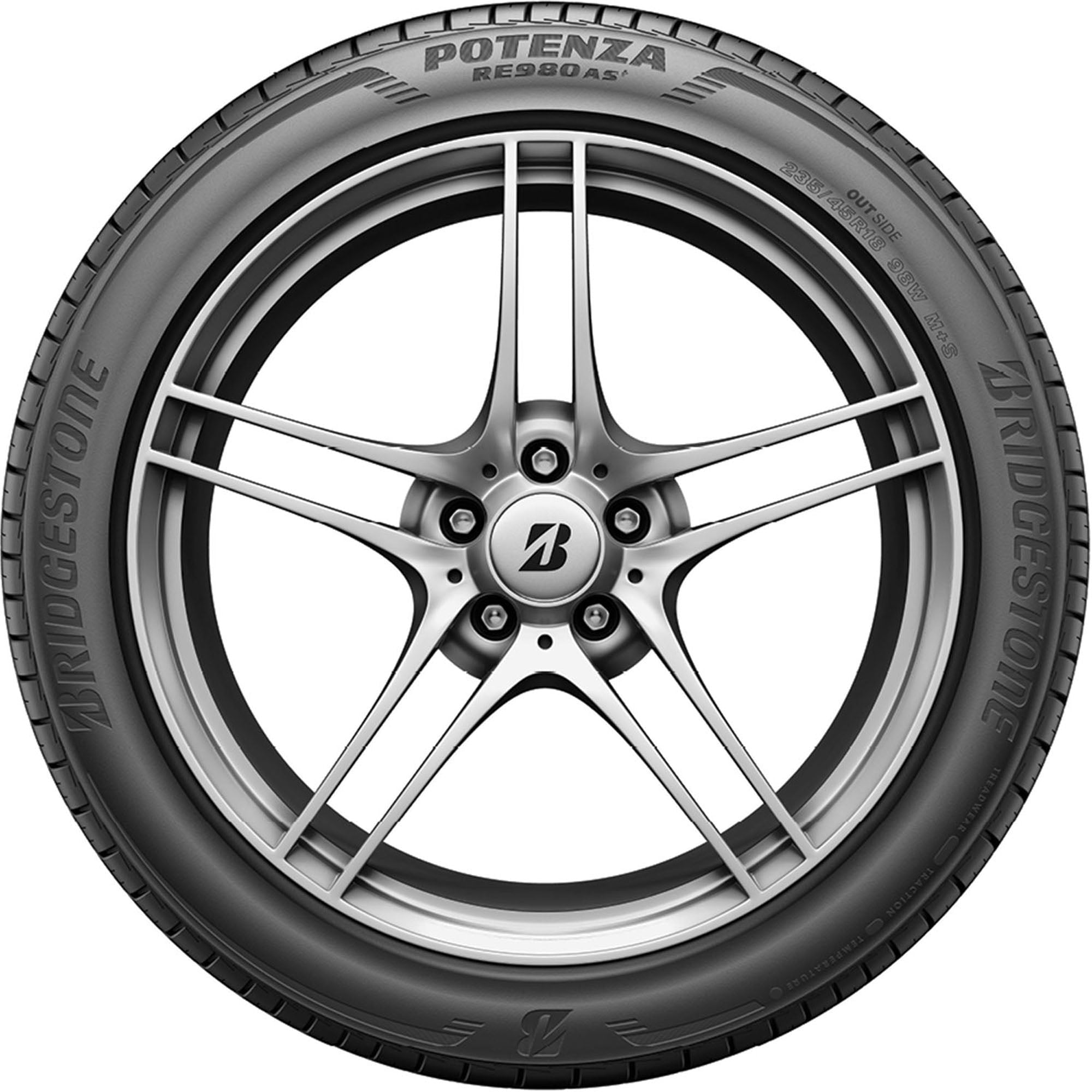 Bridgestone Potenza RE980AS+ Performance 245/45R18 100W XL Passenger Tire