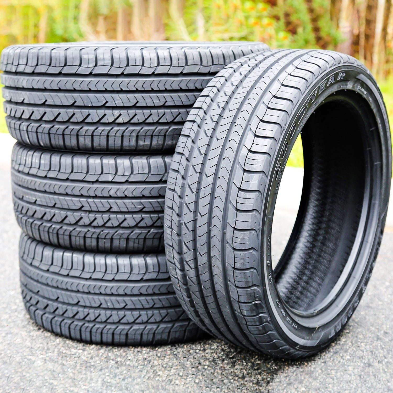 Tire Goodyear Eagle Sport TZ 225/55R17 97V Performance Fits: 2016-19 Chevrolet Malibu Hybrid, 2011-13 Chevrolet Impala LT