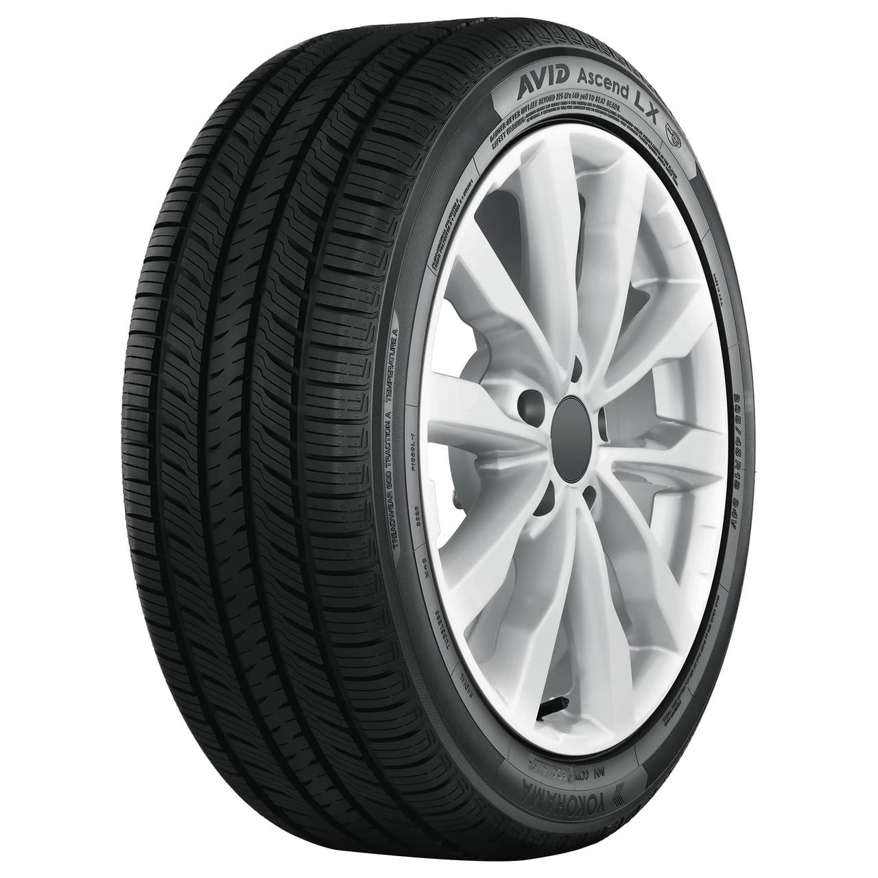 Yokohama Avid Ascend LX 205/70R15 96T BSW Fits: 1998-2004 Honda CR-V EX, 1997-2005 Buick Century Custom