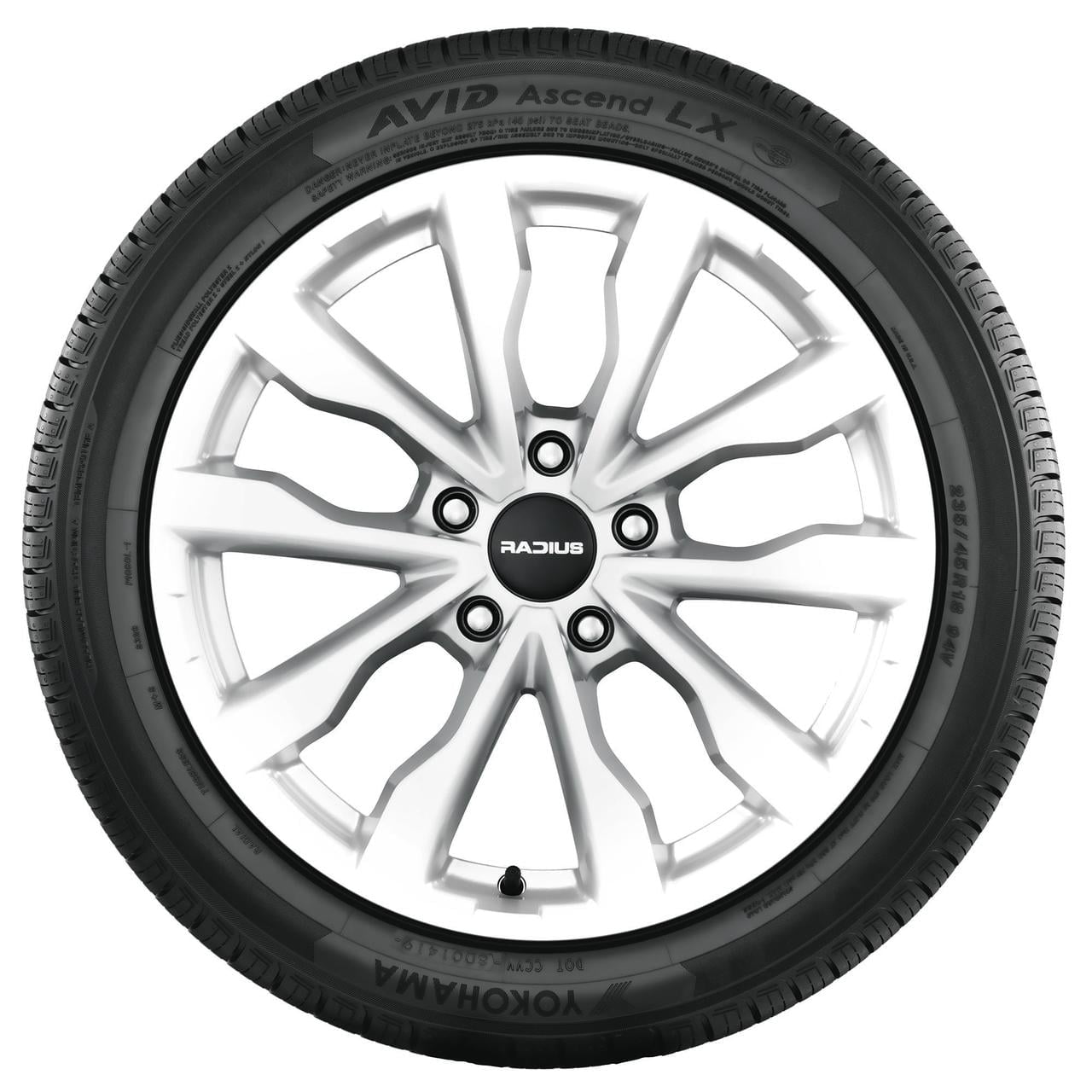 Yokohama Avid Ascend LX 205/70R15 96T BSW Fits: 1998-2004 Honda CR-V EX, 1997-2005 Buick Century Custom