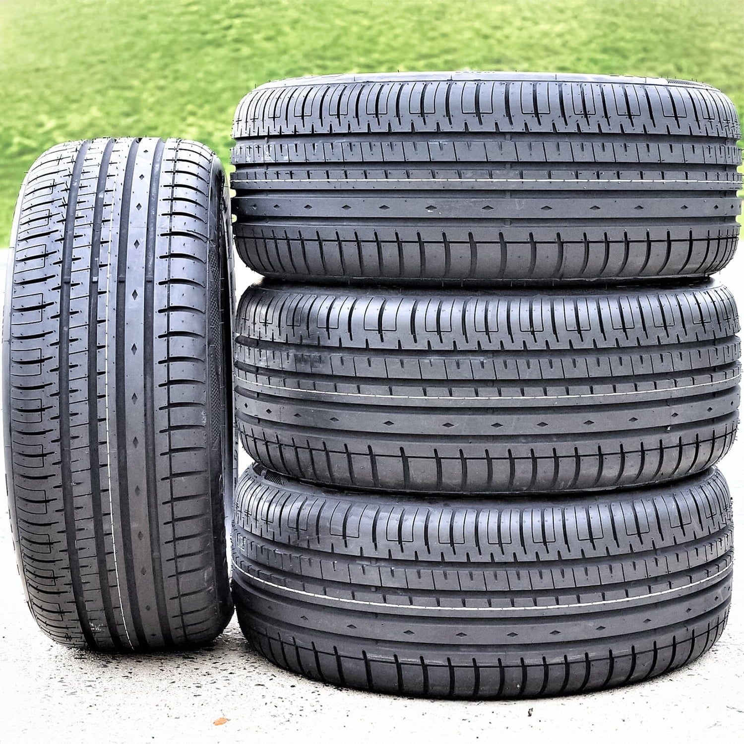 Pair of 2 (TWO) Accelera Phi-R 215/55R16 ZR 97W XL A/S High Performance Tires Fits: 2013-18 Ford Focus SE, 2016-18 Honda Civic LX-P