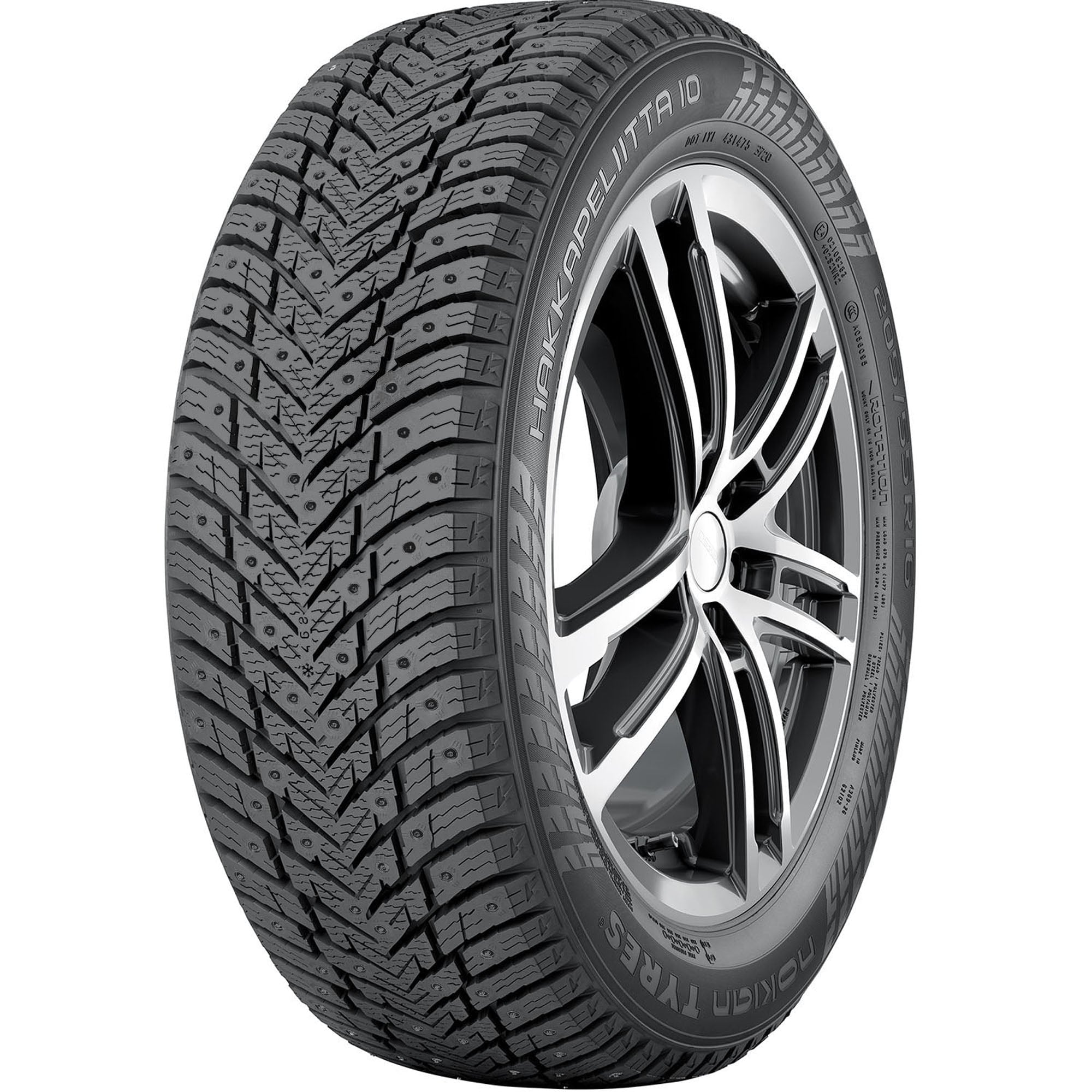 Nokian Hakkapeliitta 10 Winter 225/55R16 99T XL Passenger Tire