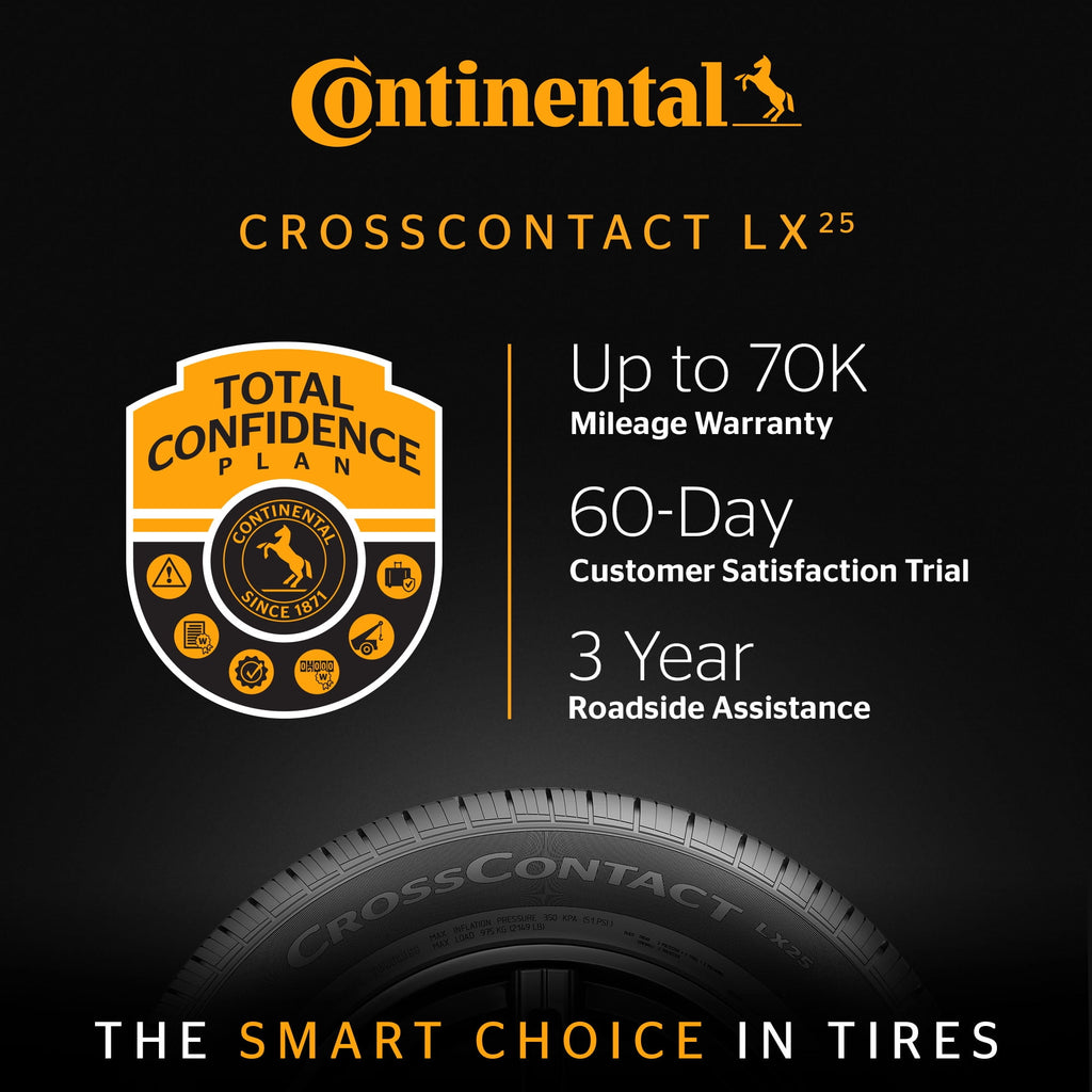 Continental CrossContact LX25 All Season 245/50R20 102H SUV/Crossover Tire
