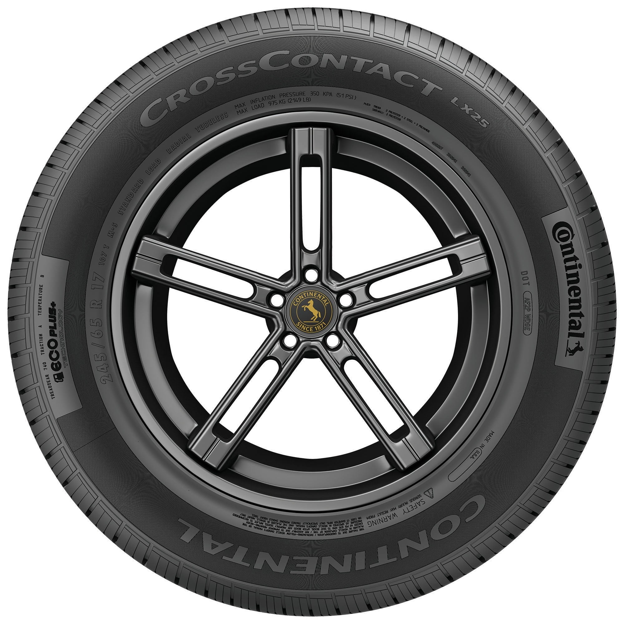 Continental CrossContact LX25 All Season 215/70R16 100H SUV/Crossover Tire