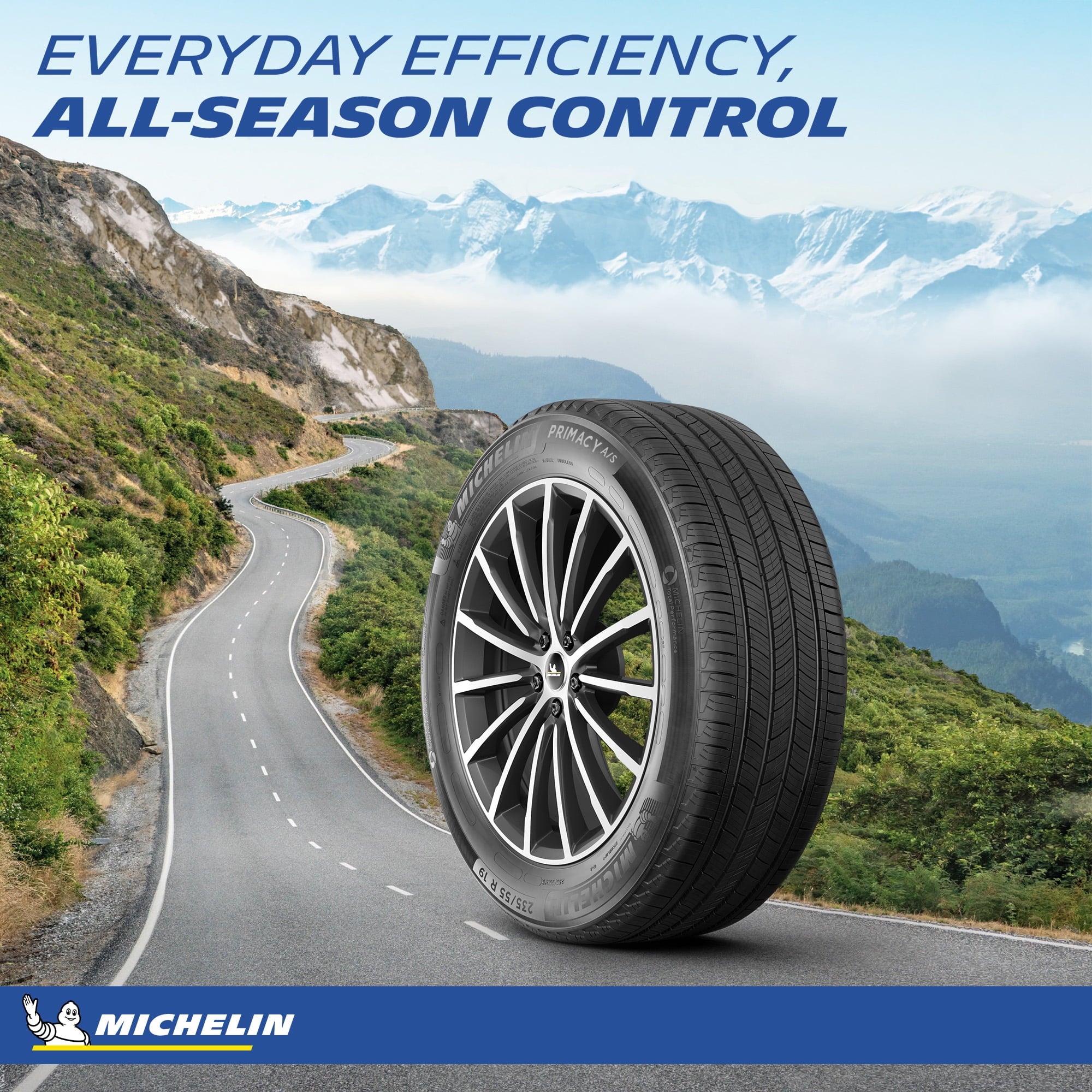 Michelin Primacy A/S All Season 255/40R19 96W Passenger Tire