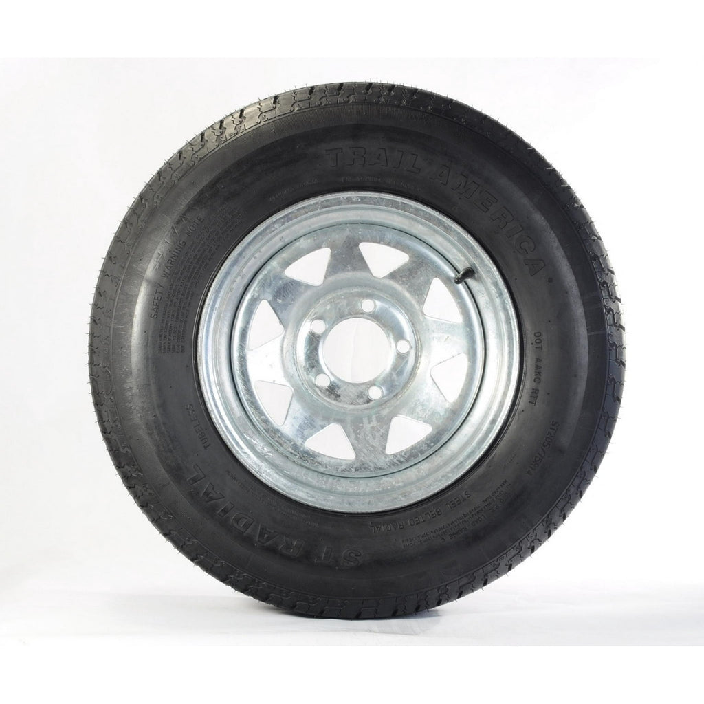 Loadstar Bias Tire and Wheel (Rim) Assembly ST215/75D-14 5 Hole C Ply