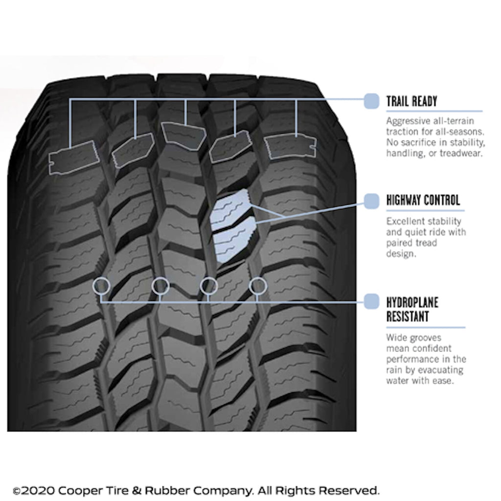 Cooper Tires Cooper Discoverer A/T All-Season 235/75R15 105T Tire Fits: 1995-99 Chevrolet Tahoe LT, 1999 Chevrolet Silverado 1500 Base